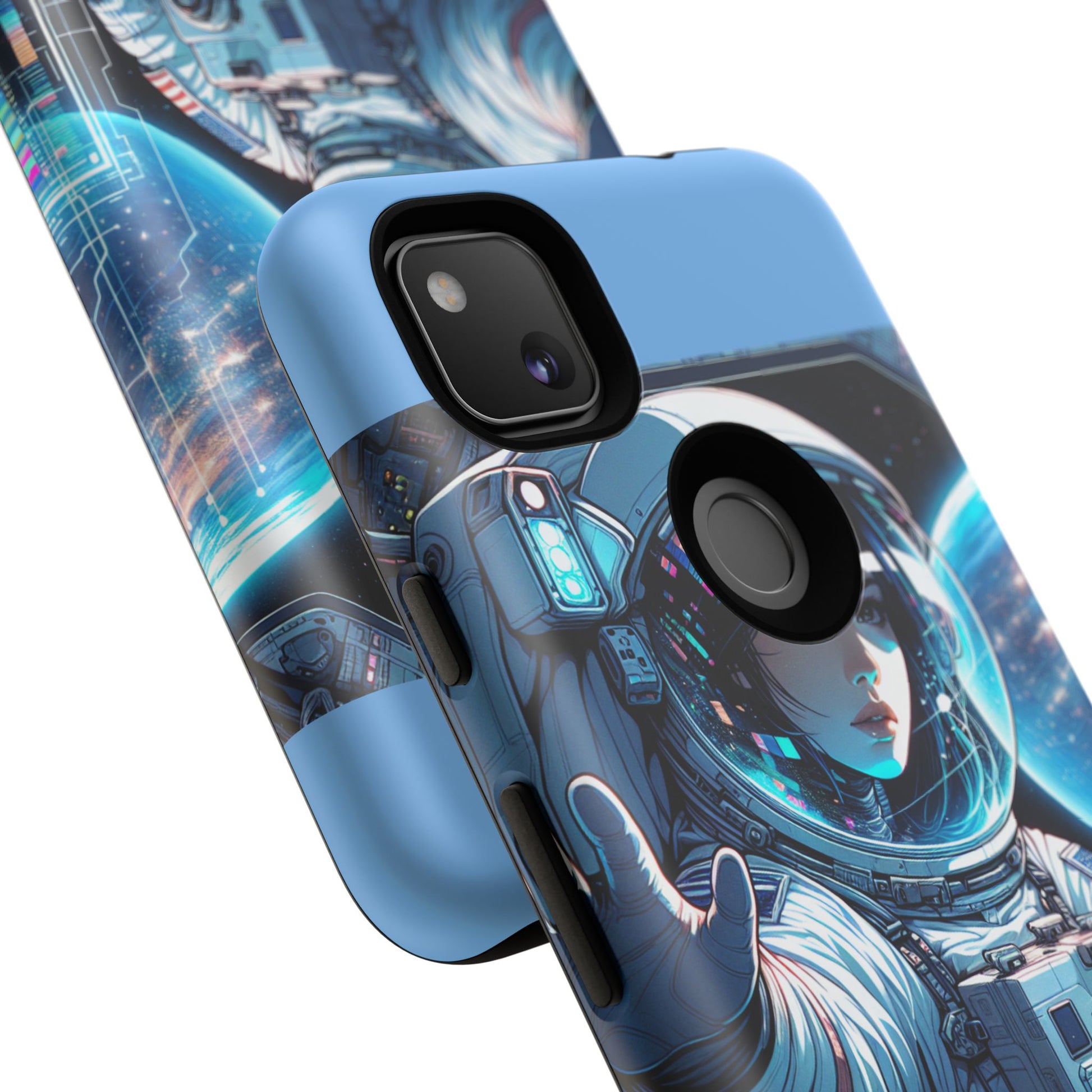 Astronaut Phone Case, Space-Themed Tough Case, Unique Gift for Science Lovers, Trendy Protection for Smartphones, Cool Tech Accessories