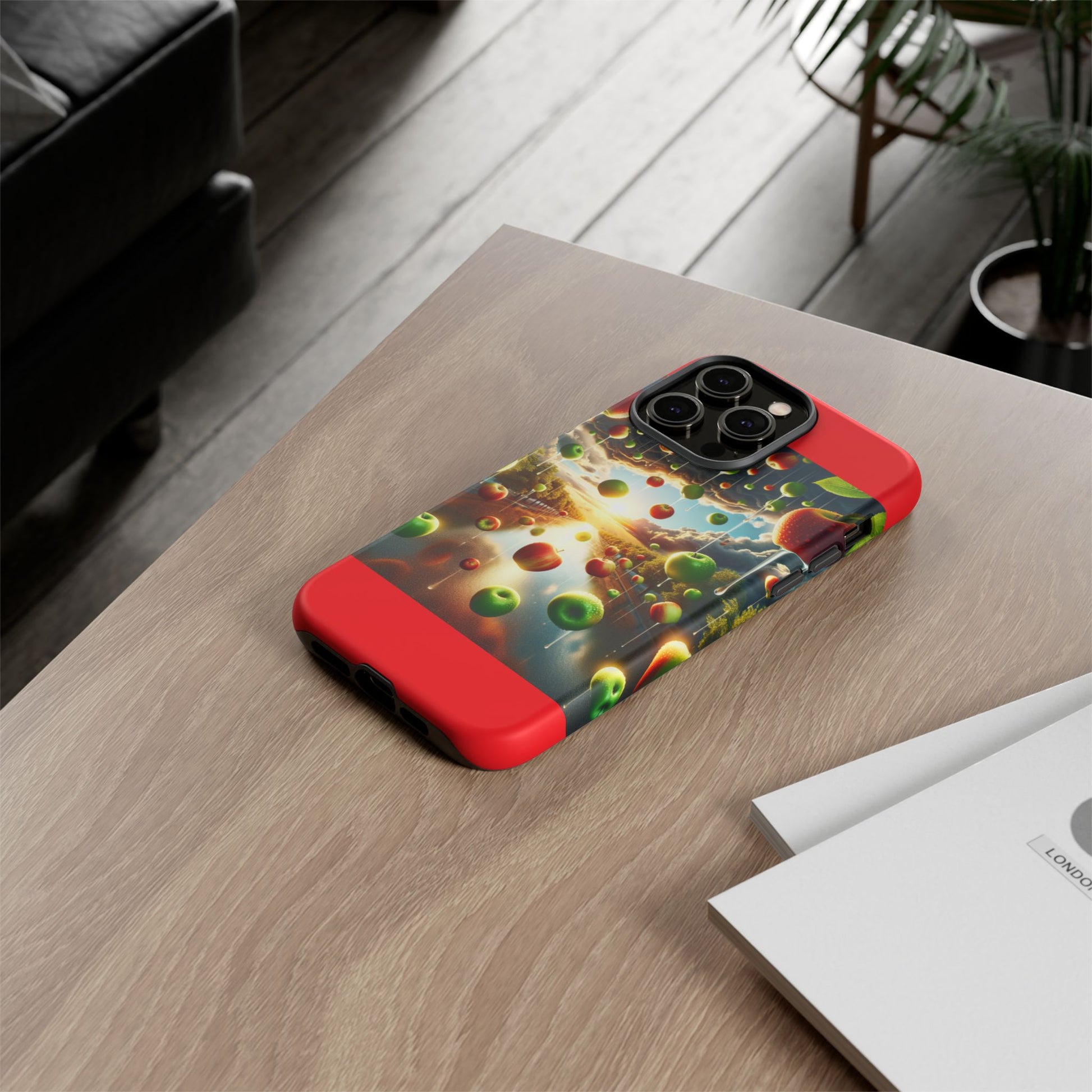 Vibrant Phone Case with Artistic Apple Design, Unique Gift for Art Lovers, Trendy Accessory for Any Occasion, Stylish Smartphone Cover
