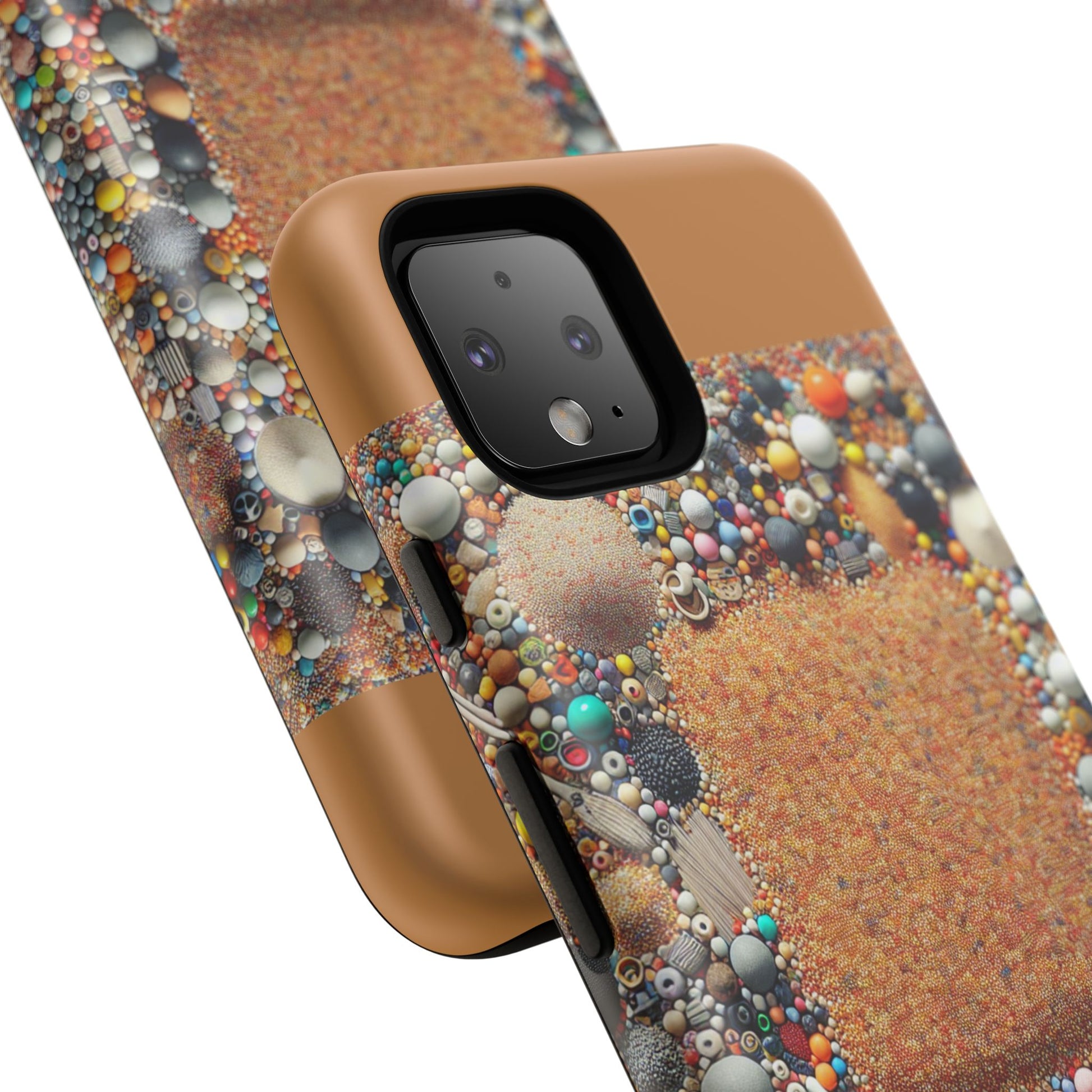 Colorful Phone Case with Unique Texture, Tough Case, Phone Accessory, Trendy Design, Gift for Tech Lovers, Durable Protection