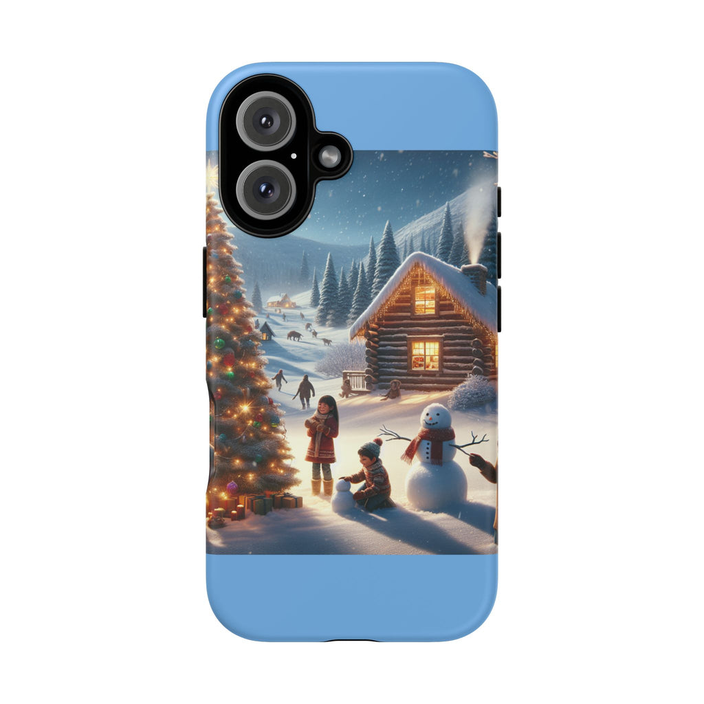 Winter Wonderland Phone Case, Holiday Gift for Him/Her, Cute Christmas Phone Cover, Unique Winter Scene Case, Festive Tech Accessories