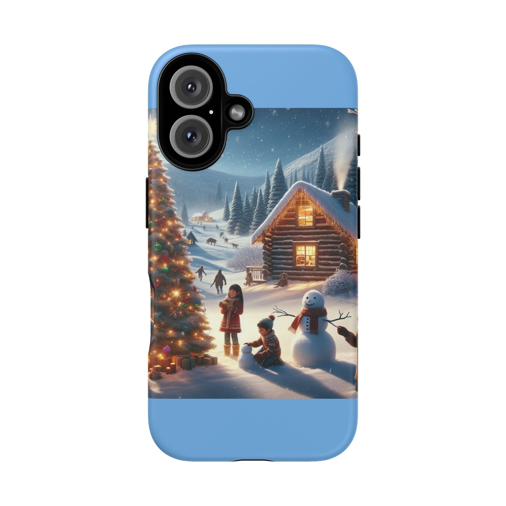 Winter Wonderland Phone Case, Holiday Gift for Him/Her, Cute Christmas Phone Cover, Unique Winter Scene Case, Festive Tech Accessories