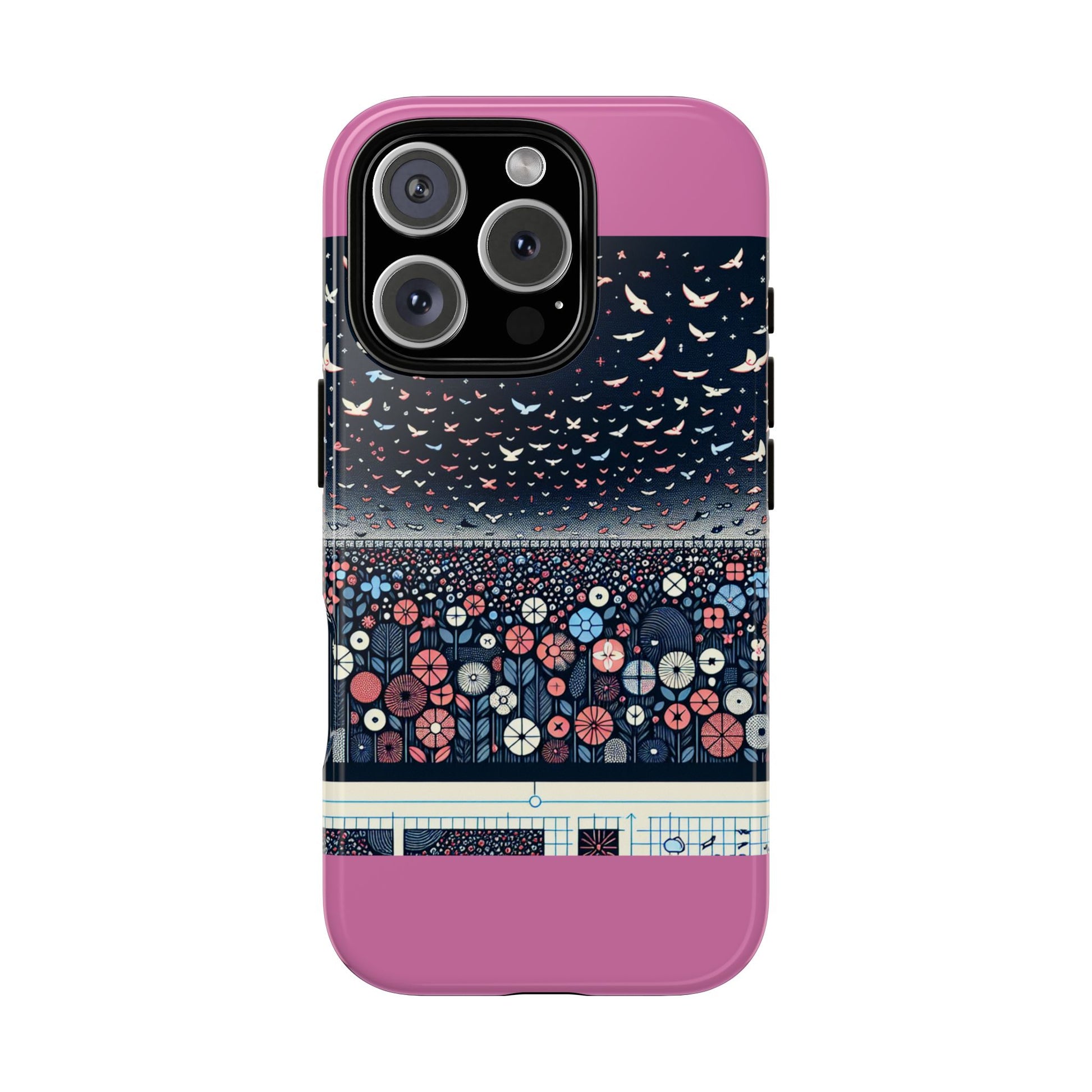 Floral Phone Case, Tough Cases for iPhone, Nature-Inspired Design, Gift for Her, Stylish Protection, Trending Accessory
