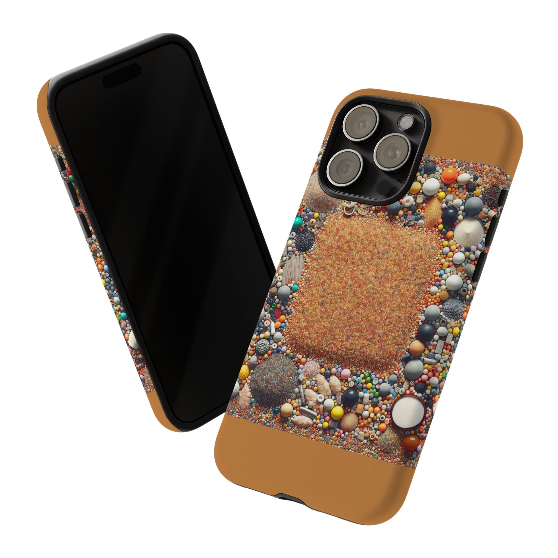 Colorful Phone Case with Unique Texture, Tough Case, Phone Accessory, Trendy Design, Gift for Tech Lovers, Durable Protection