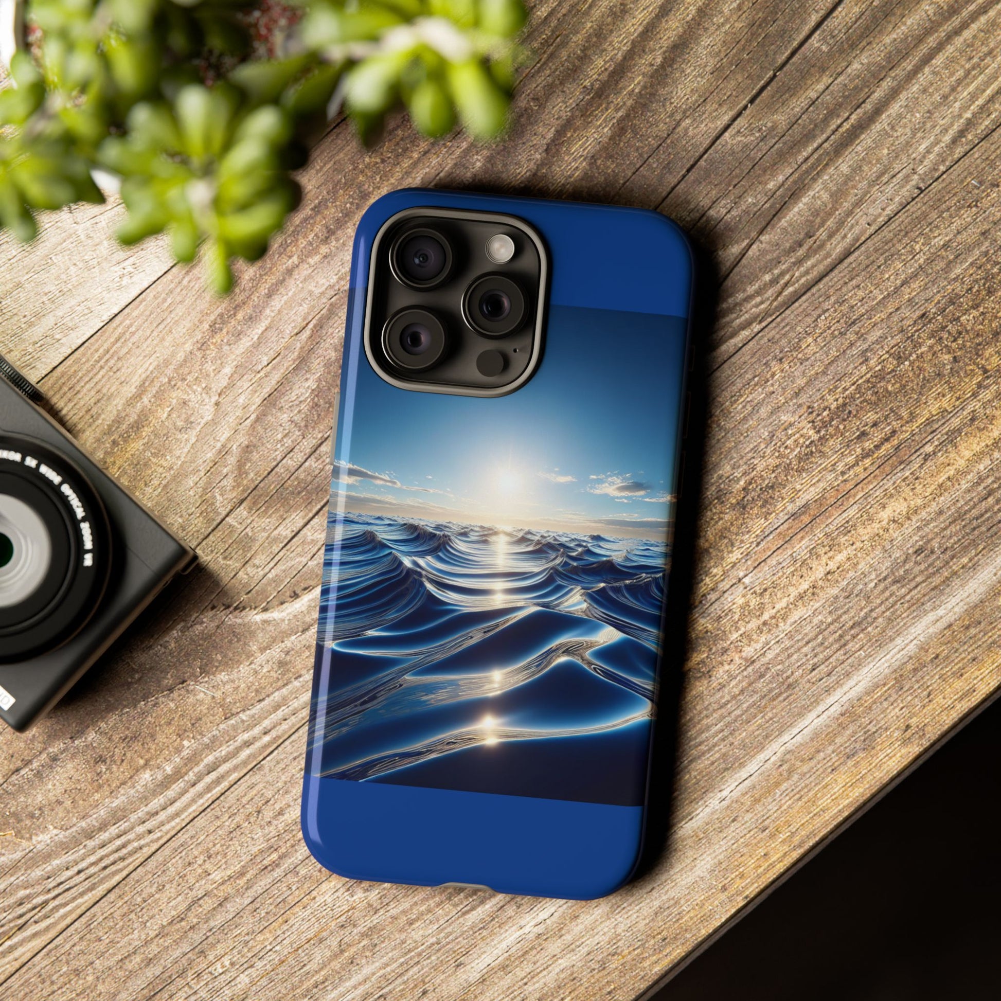Ocean Wave Phone Case, Tough Phone Cover, Stylish Cell Case, Gift for Beach Lovers, Customizable Phone Accessory