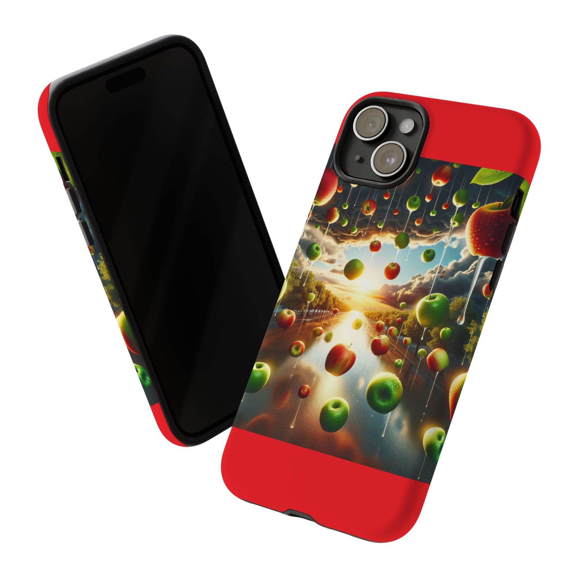 Vibrant Phone Case with Artistic Apple Design, Unique Gift for Art Lovers, Trendy Accessory for Any Occasion, Stylish Smartphone Cover