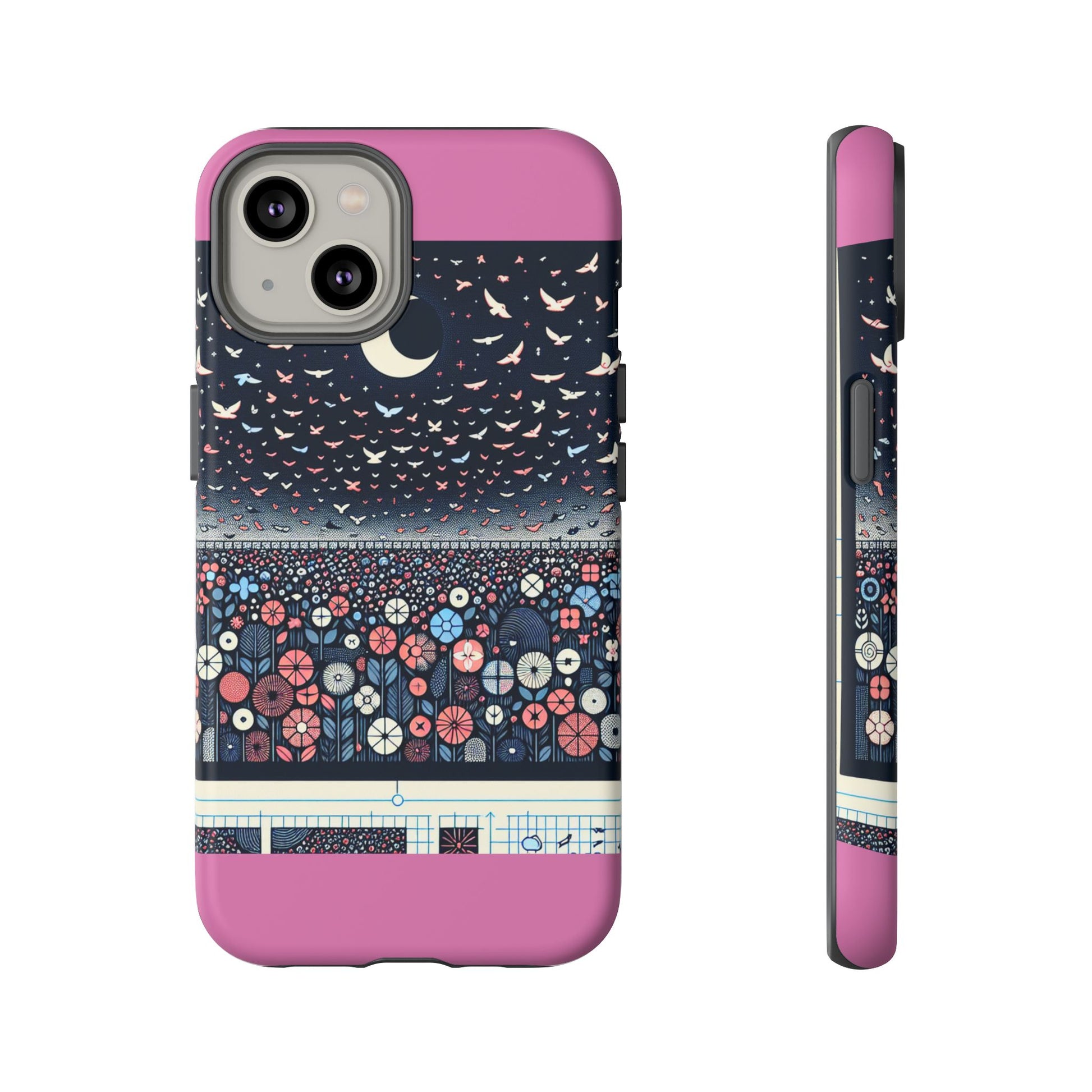 Floral Phone Case, Tough Cases for iPhone, Nature-Inspired Design, Gift for Her, Stylish Protection, Trending Accessory