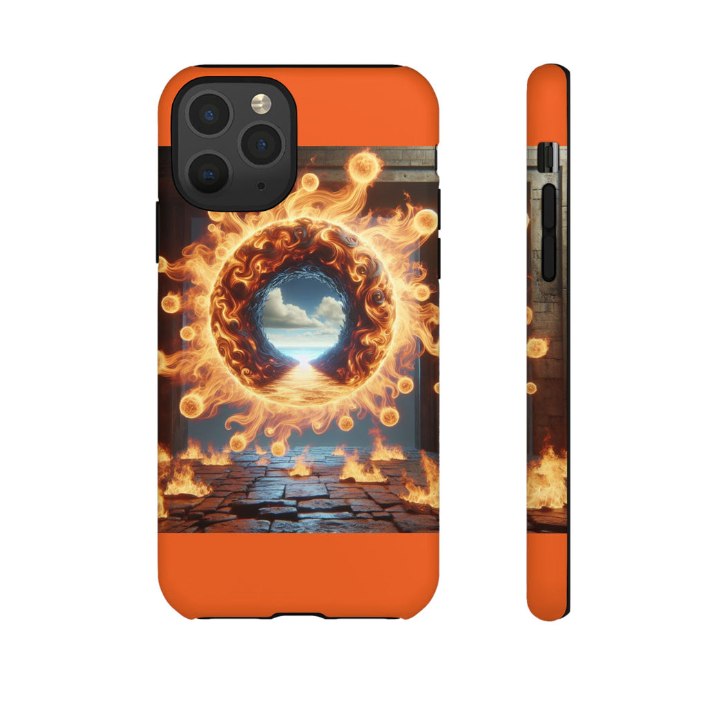 Vibrant Phone Case, Tough Cases for Gamers, Fire Element Phone Cover, Unique Protector, Game Lover Gifts