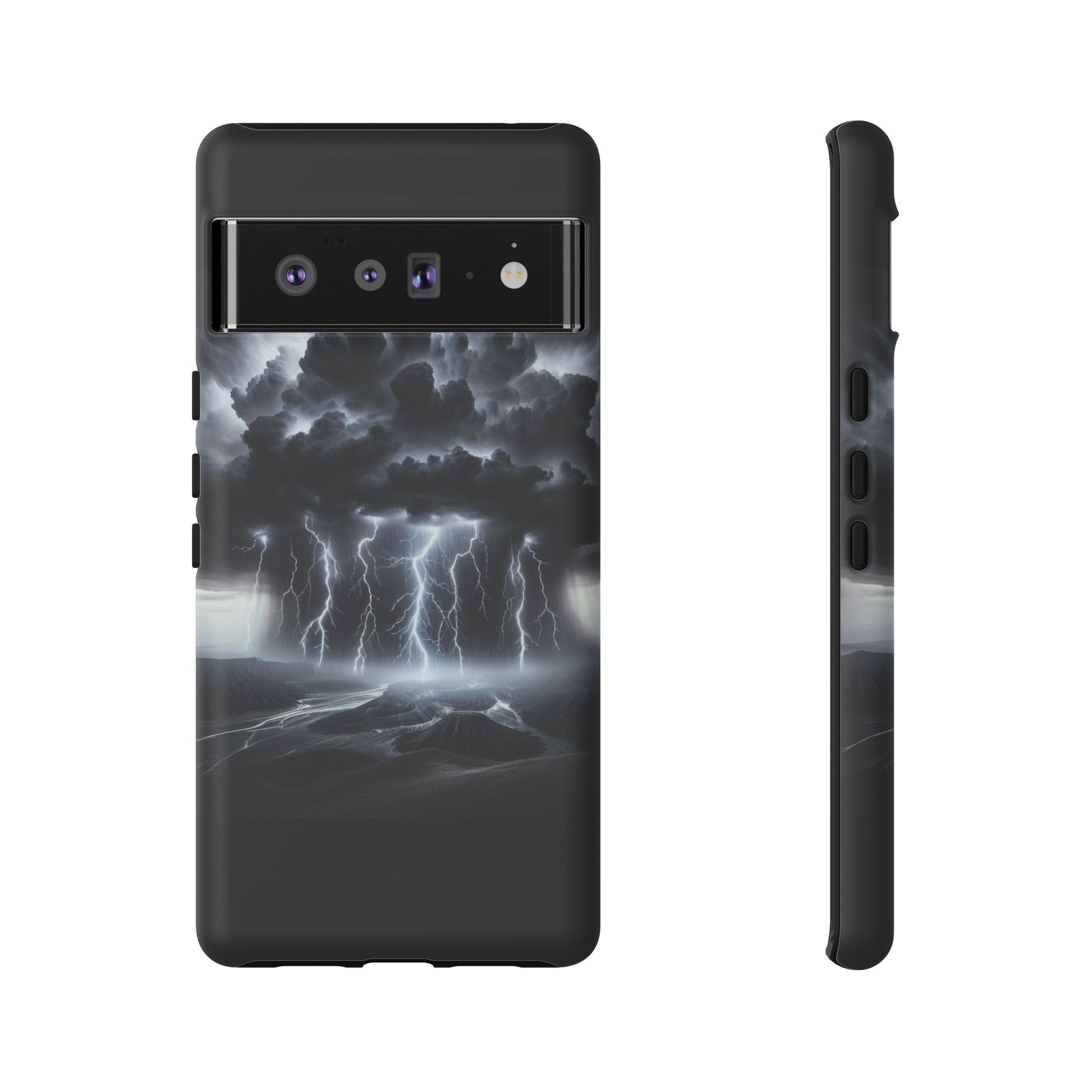 Tough Cases for the Bold: Stormy Thunder Phone Case, Lightning Protection, Durable Cover for Adventurers, Unique Gift for Nature [...]