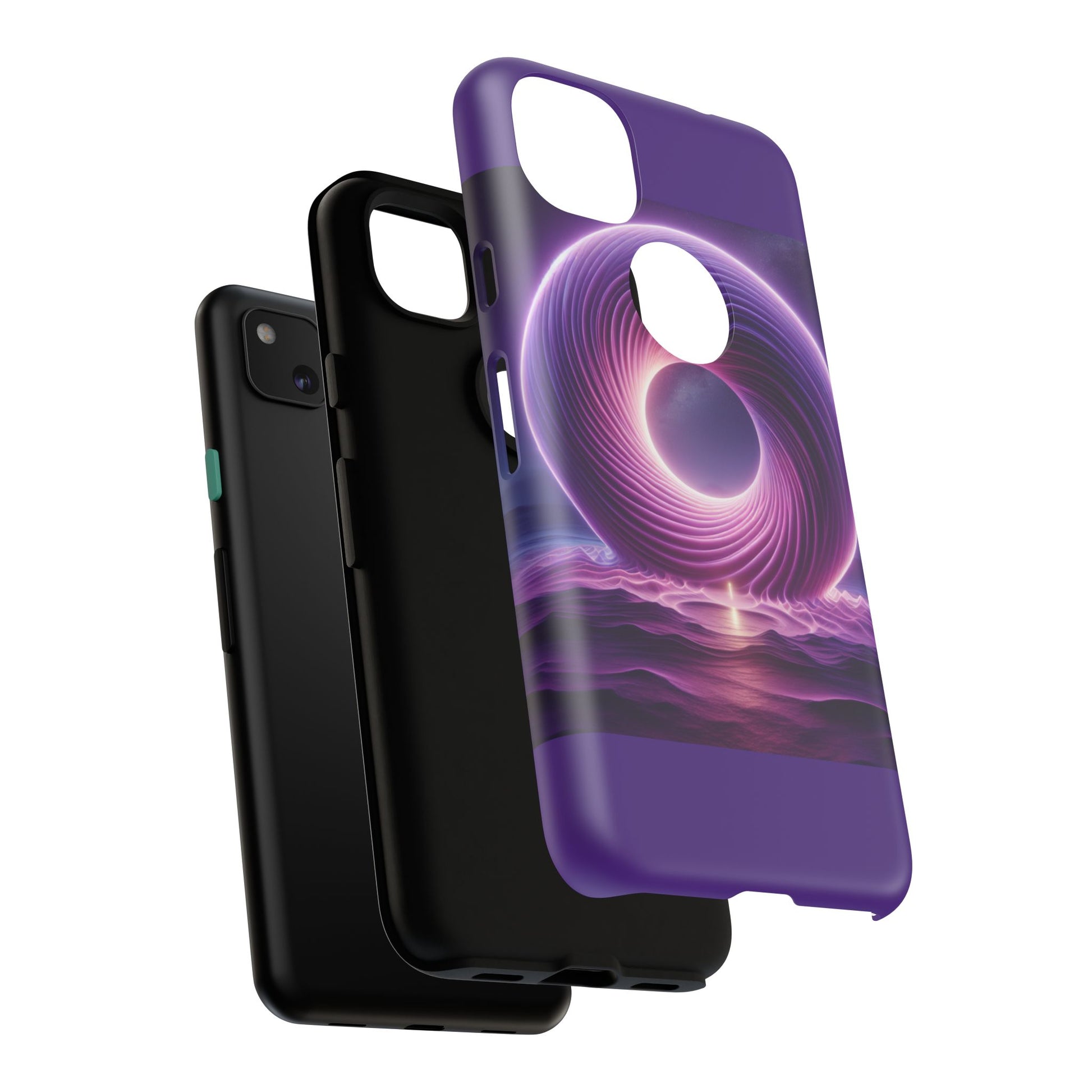 Colorful Phone Case with Swirling Design, Tough Phone Cover, Cosmic Phone Protector, Unique Gift for Tech Lovers, Stylish Smartphone Shell