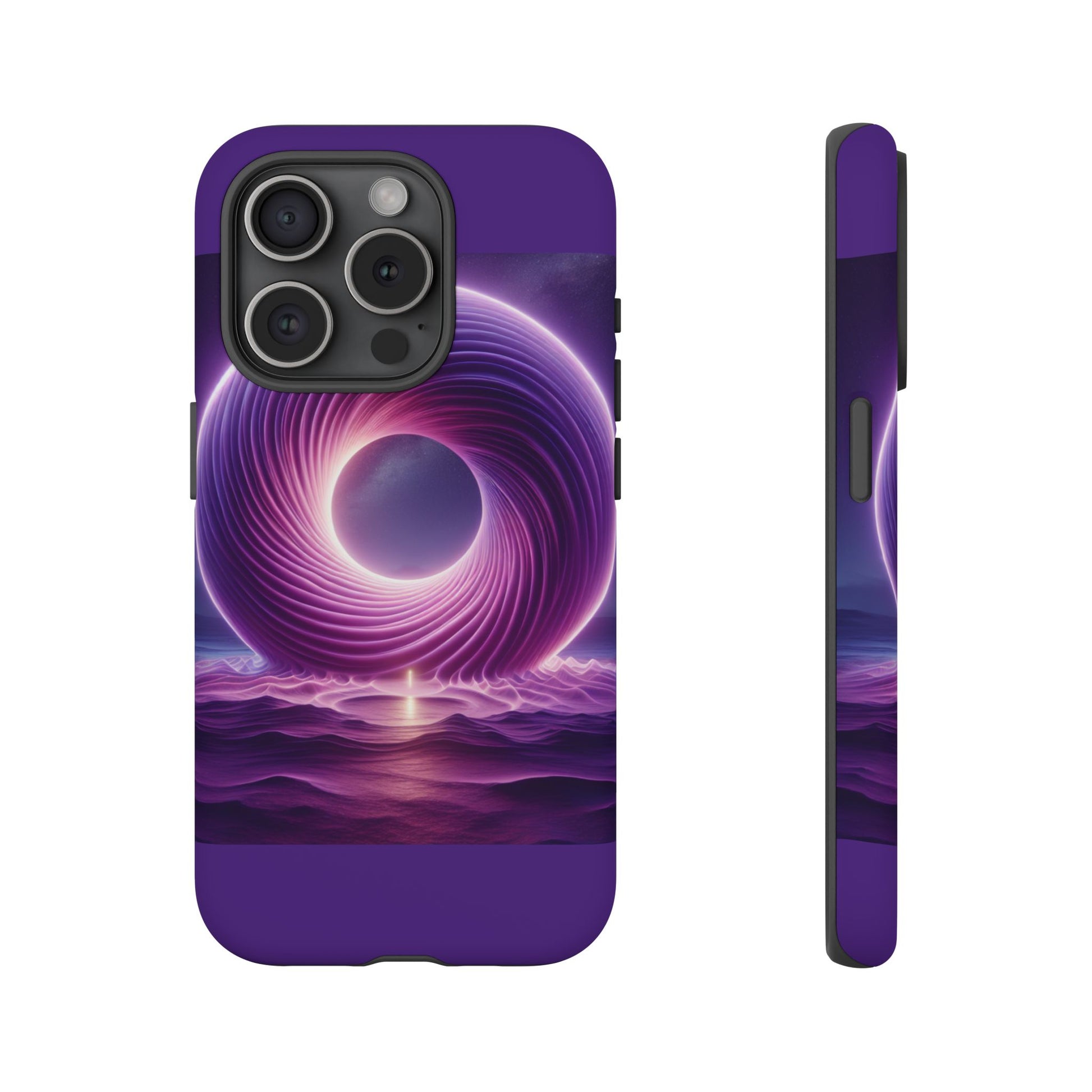 Colorful Phone Case with Swirling Design, Tough Phone Cover, Cosmic Phone Protector, Unique Gift for Tech Lovers, Stylish Smartphone Shell