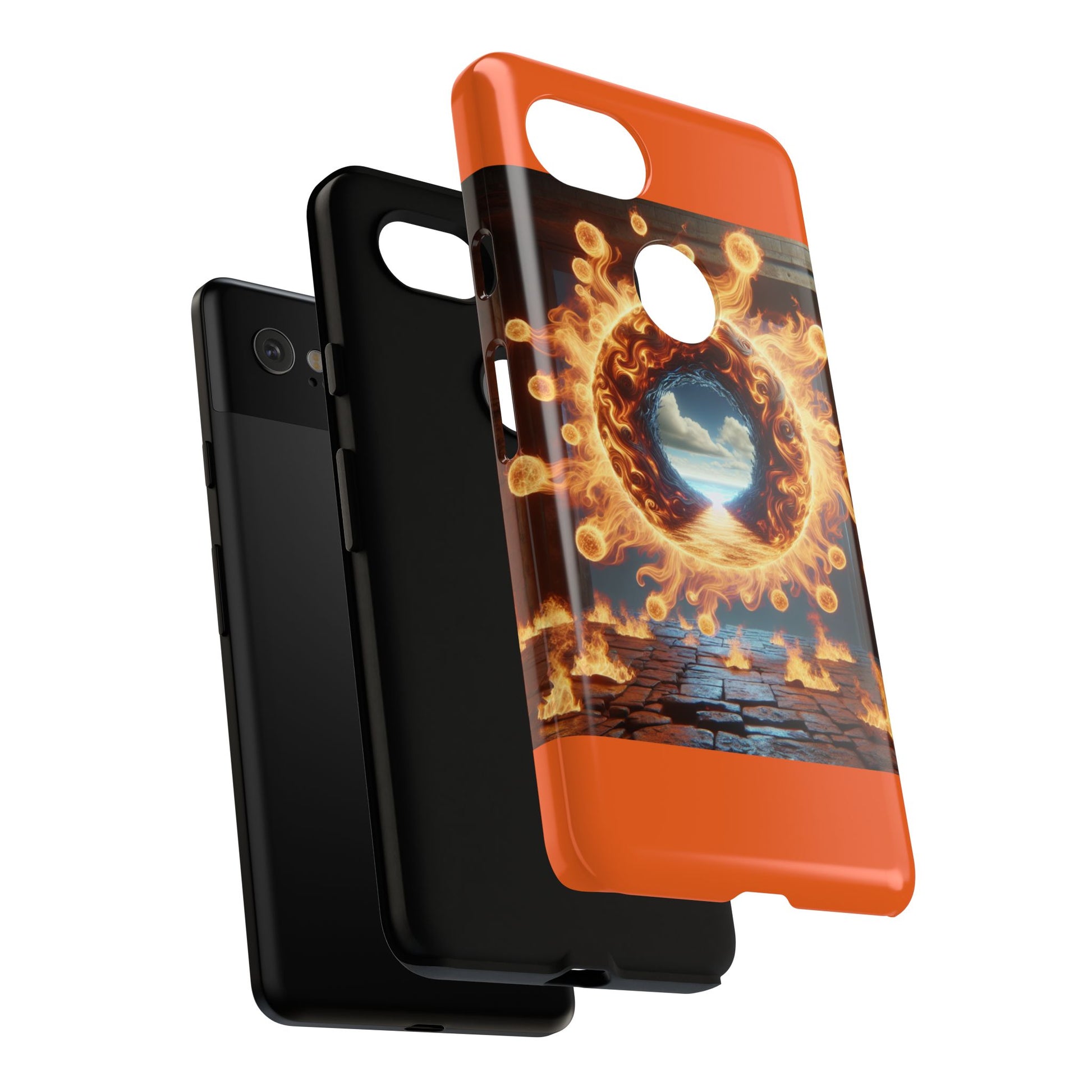 Vibrant Phone Case, Tough Cases for Gamers, Fire Element Phone Cover, Unique Protector, Game Lover Gifts