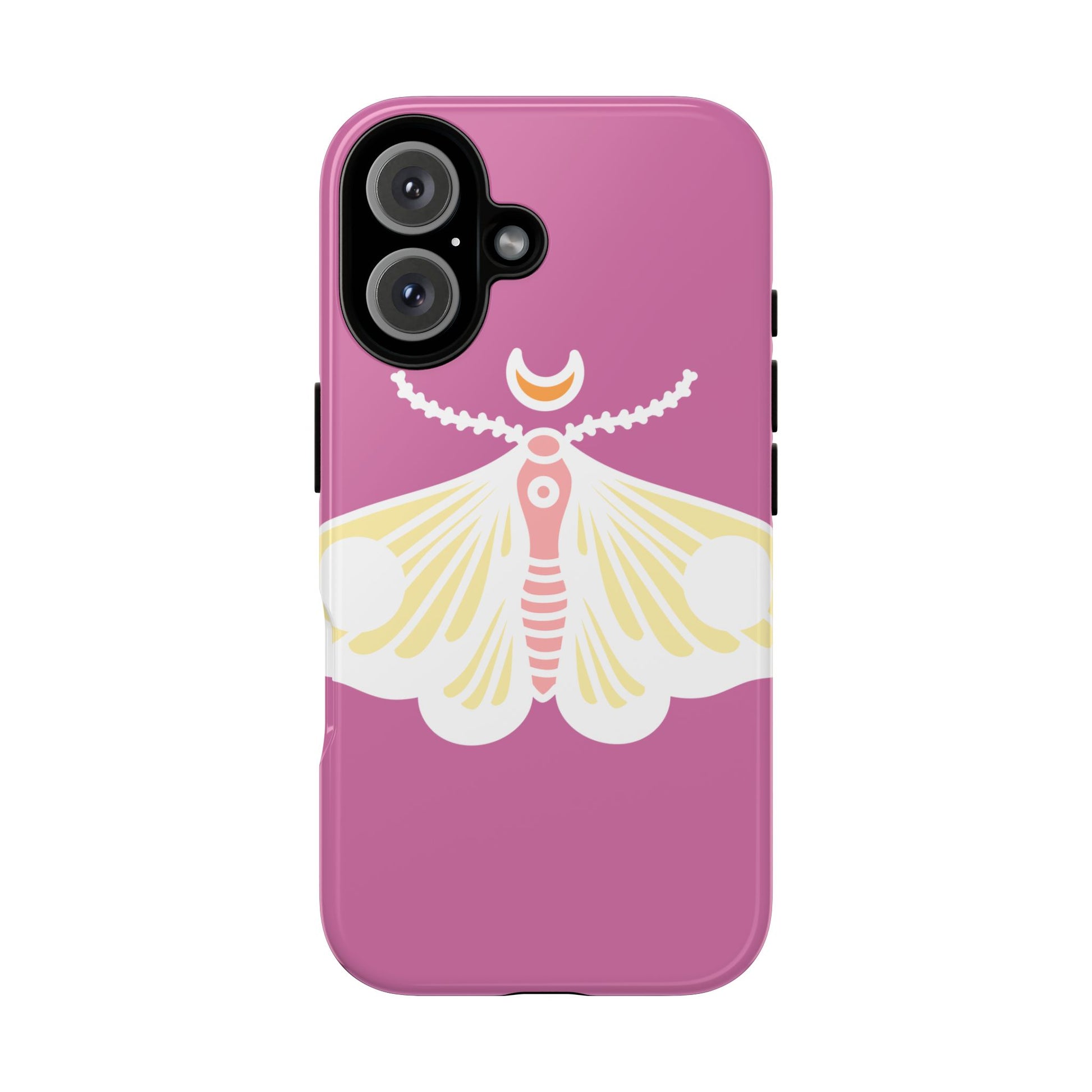 Colorful Moth Phone Case | Tough Cases for iPhone, Unique Gift, Nature Lovers, Boho Style, Trendy Accessories