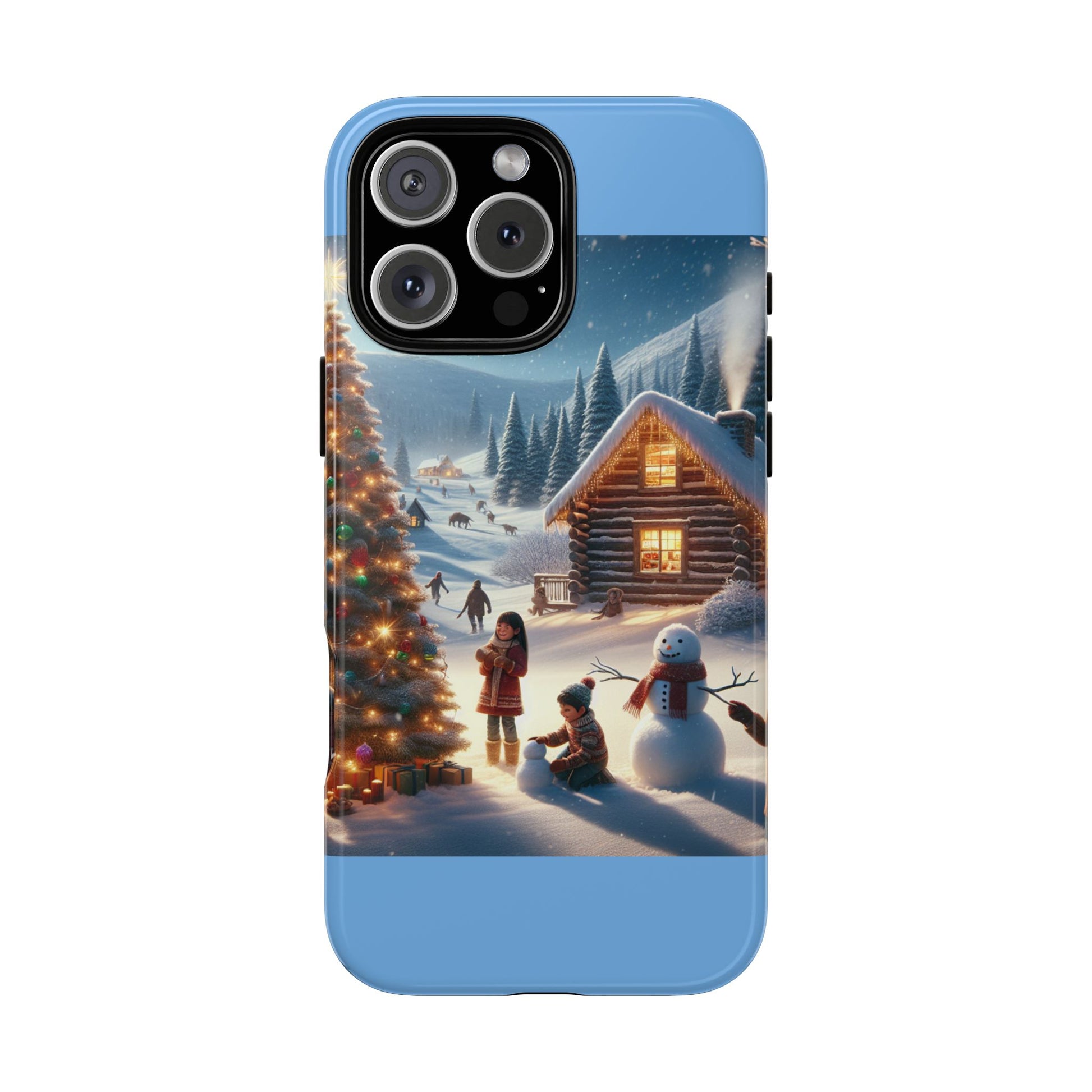 Winter Wonderland Phone Case, Holiday Gift for Him/Her, Cute Christmas Phone Cover, Unique Winter Scene Case, Festive Tech Accessories