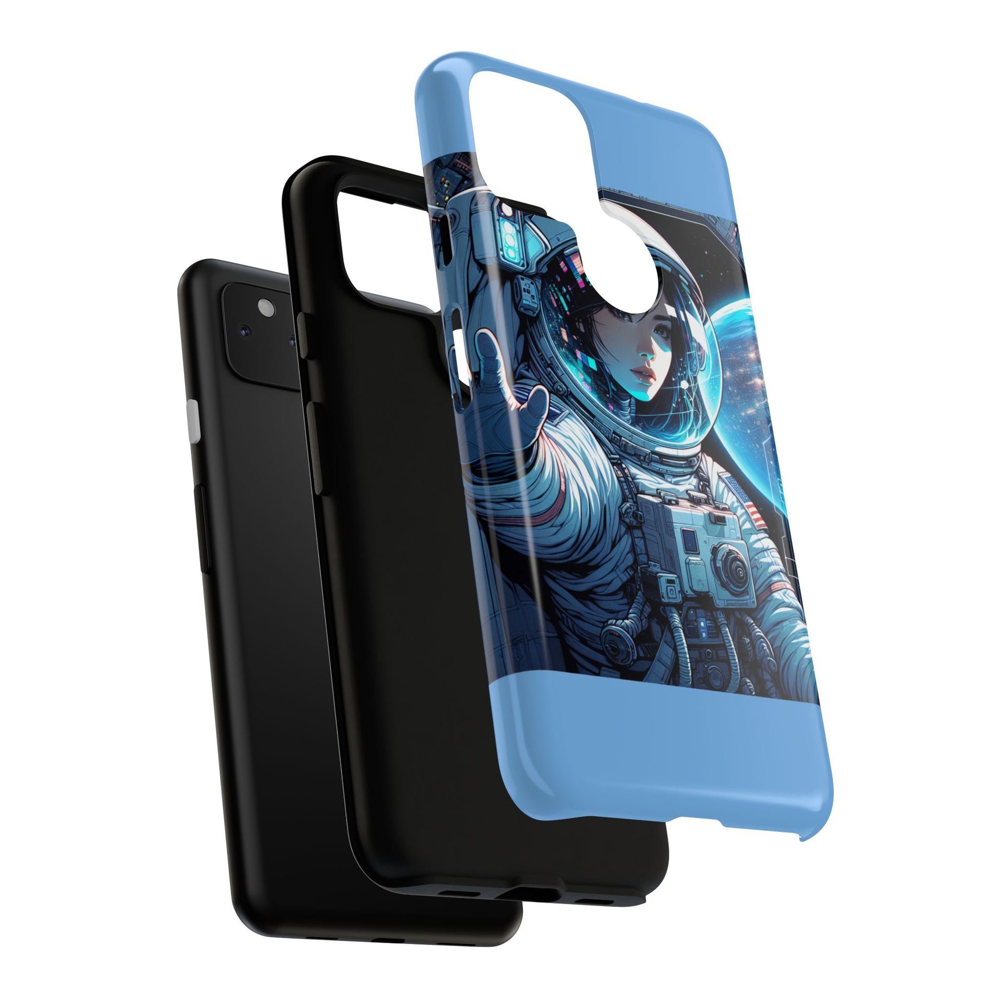 Astronaut Phone Case, Space-Themed Tough Case, Unique Gift for Science Lovers, Trendy Protection for Smartphones, Cool Tech Accessories
