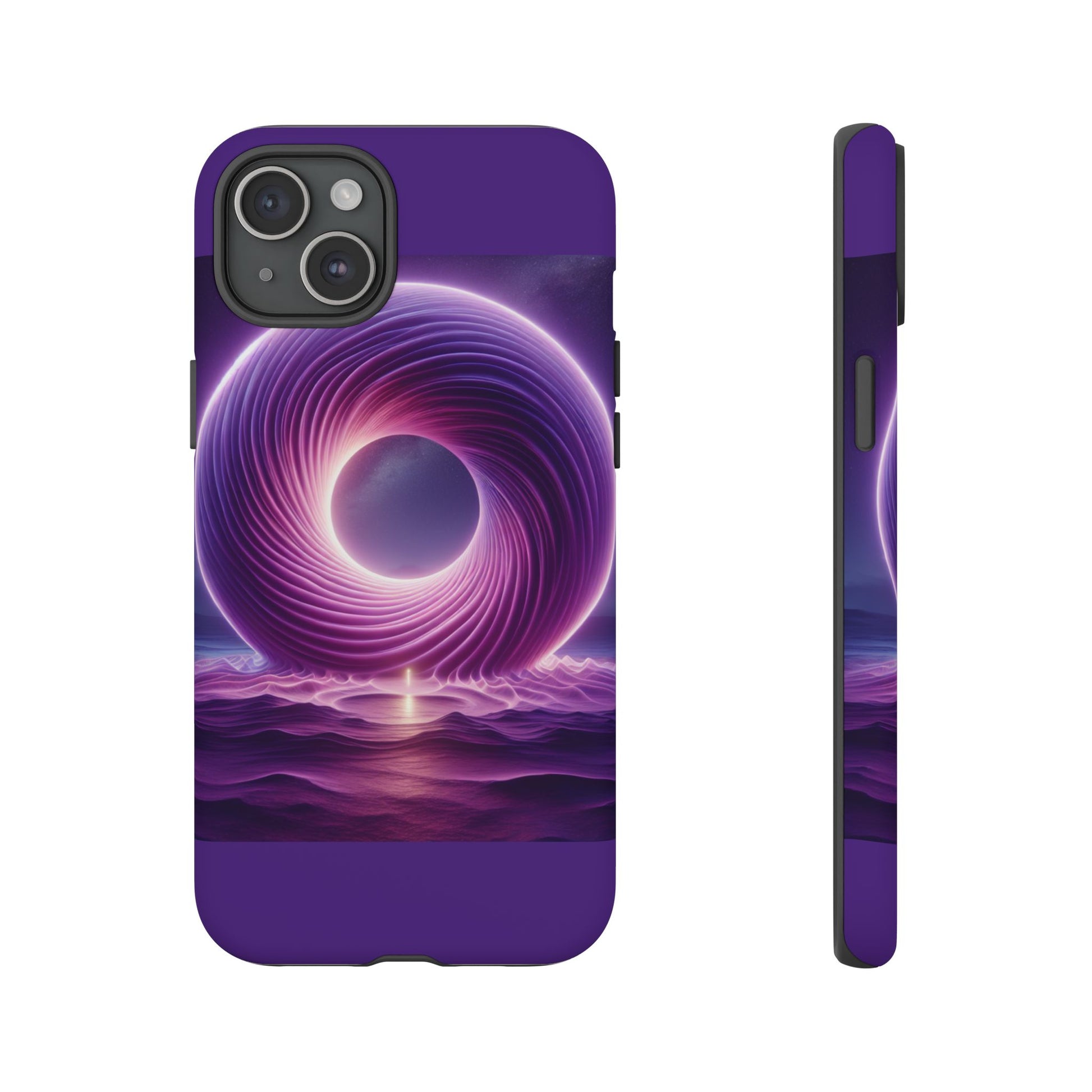 Colorful Phone Case with Swirling Design, Tough Phone Cover, Cosmic Phone Protector, Unique Gift for Tech Lovers, Stylish Smartphone Shell