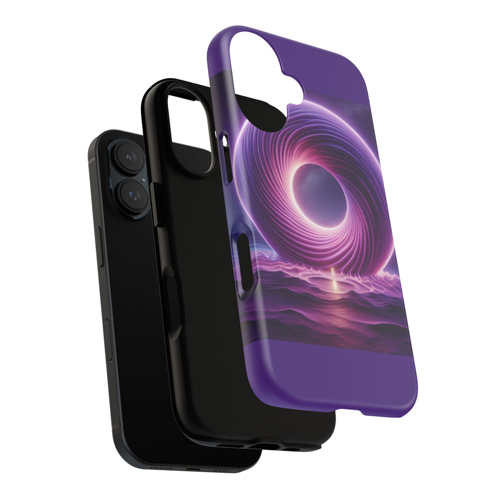Colorful Phone Case with Swirling Design, Tough Phone Cover, Cosmic Phone Protector, Unique Gift for Tech Lovers, Stylish Smartphone Shell