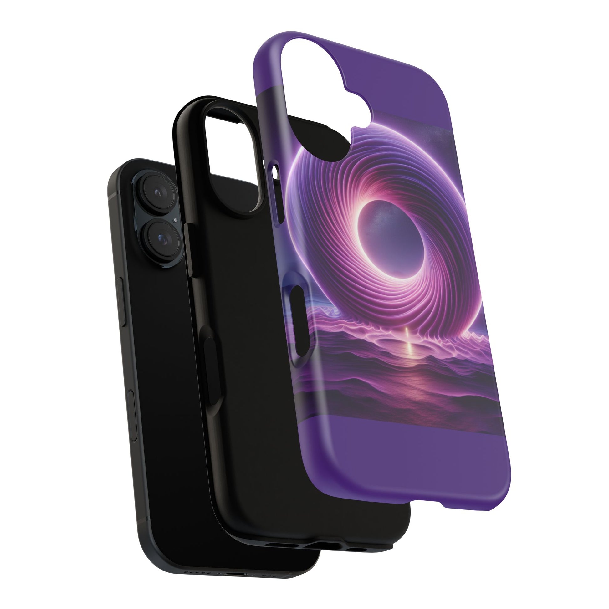 Colorful Phone Case with Swirling Design, Tough Phone Cover, Cosmic Phone Protector, Unique Gift for Tech Lovers, Stylish Smartphone Shell