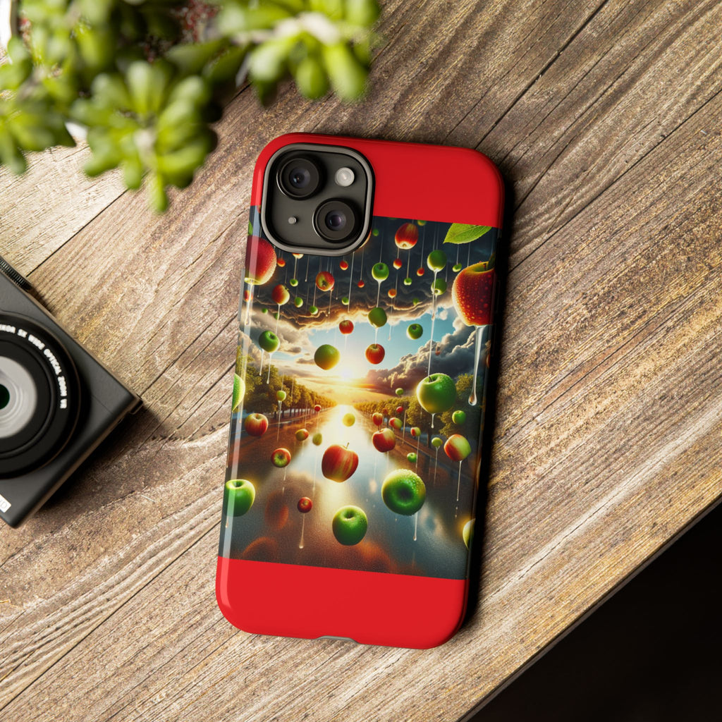 Vibrant Phone Case with Artistic Apple Design, Unique Gift for Art Lovers, Trendy Accessory for Any Occasion, Stylish Smartphone Cover
