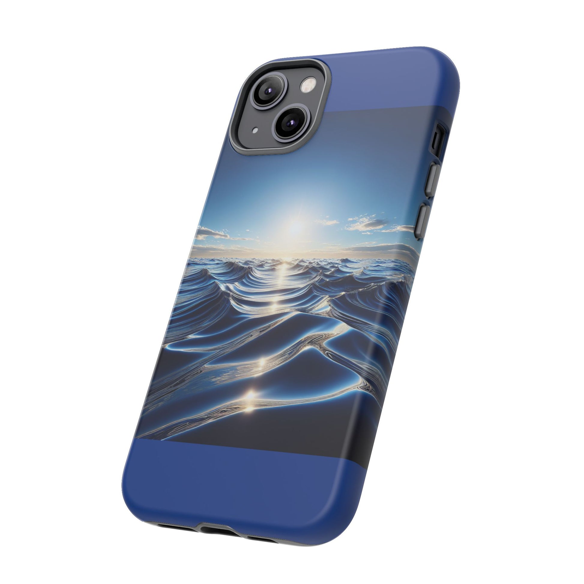 Ocean Wave Phone Case, Tough Phone Cover, Stylish Cell Case, Gift for Beach Lovers, Customizable Phone Accessory