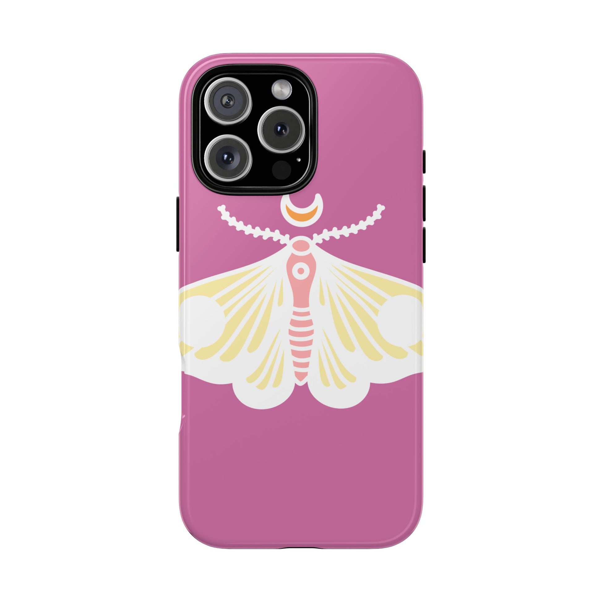 Colorful Moth Phone Case | Tough Cases for iPhone, Unique Gift, Nature Lovers, Boho Style, Trendy Accessories