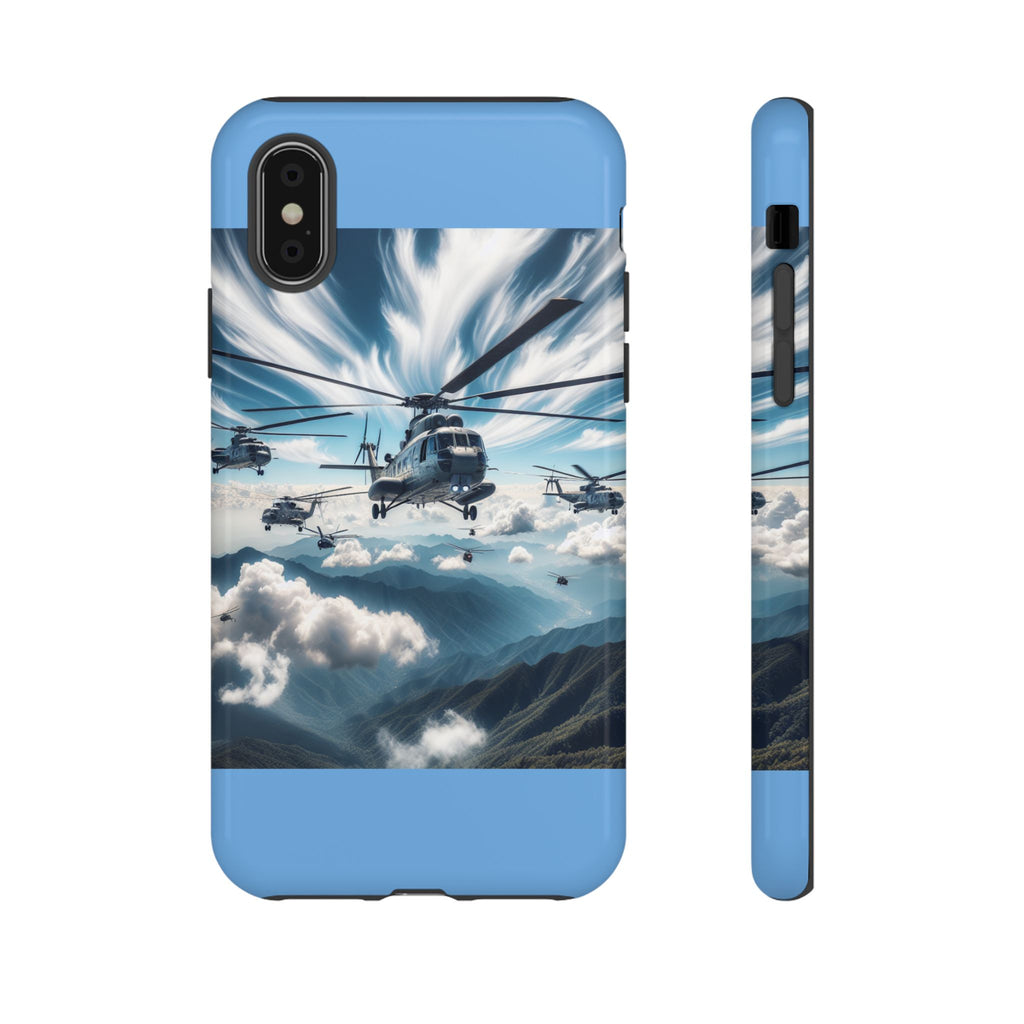 Tough Cases - Helicopter Design Phone Case, Military Style Cover, Unique Gift for Aviation Lovers, Durable Phone Protector, Hobbyist [...]