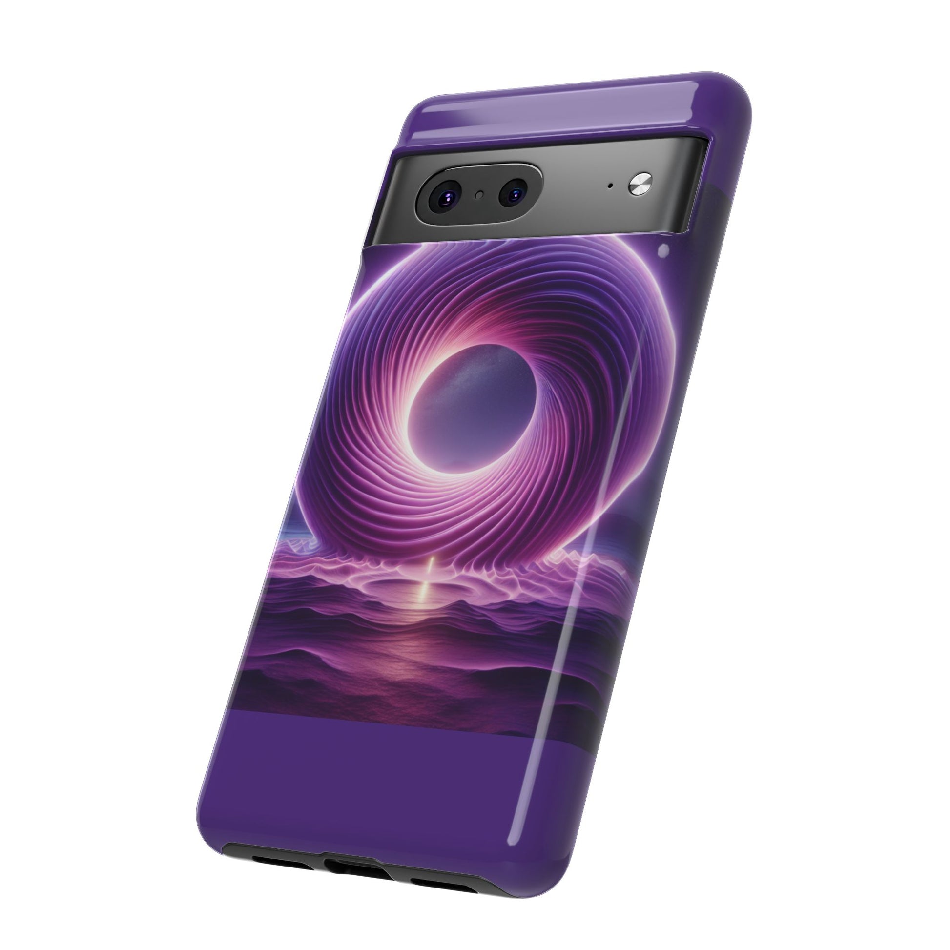 Colorful Phone Case with Swirling Design, Tough Phone Cover, Cosmic Phone Protector, Unique Gift for Tech Lovers, Stylish Smartphone Shell