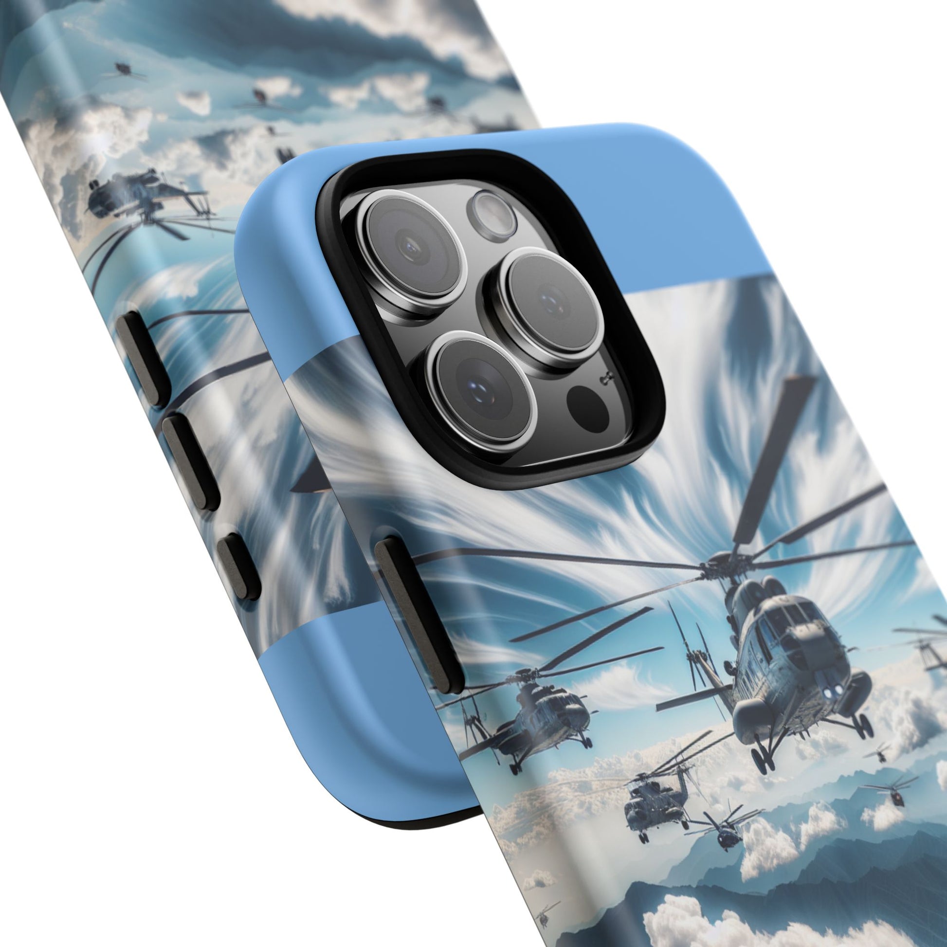 Tough Cases - Helicopter Design Phone Case, Military Style Cover, Unique Gift for Aviation Lovers, Durable Phone Protector, Hobbyist [...]