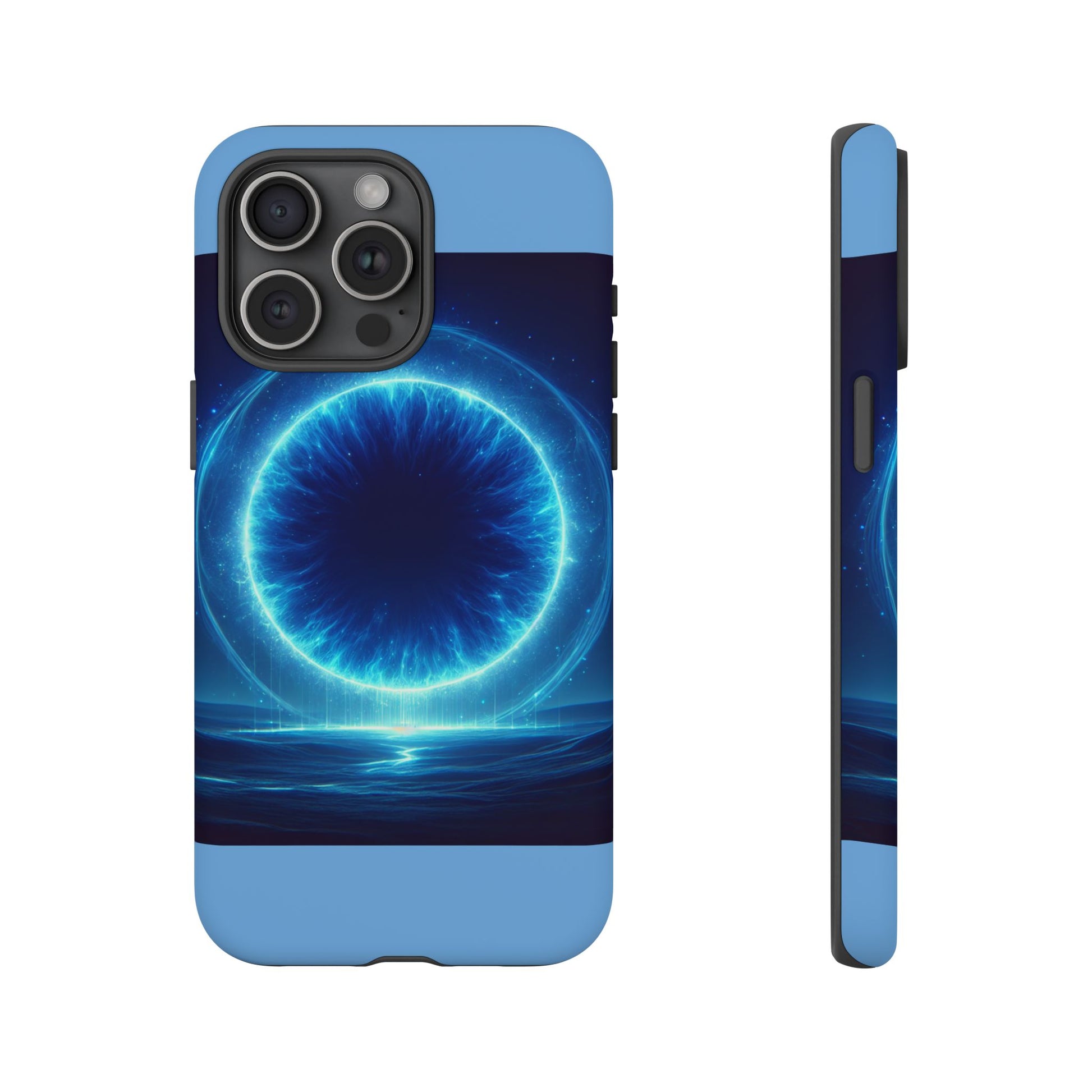 Blue Galaxy Phone Case, Tough Phone Cover, Cosmic Protection Case, Space Design, Gift for Space Lovers