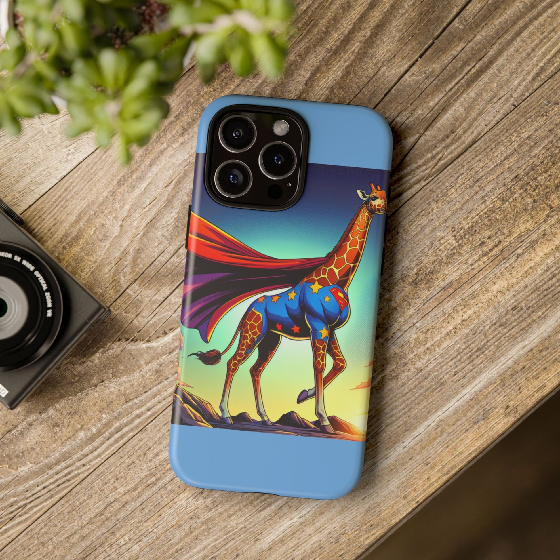 Superhero Giraffe Phone Case | Tough Cases, Unique Gifts, Animal Lover Accessories, Fun Tech Protectors, Cute Phone Covers, Birthday Gift