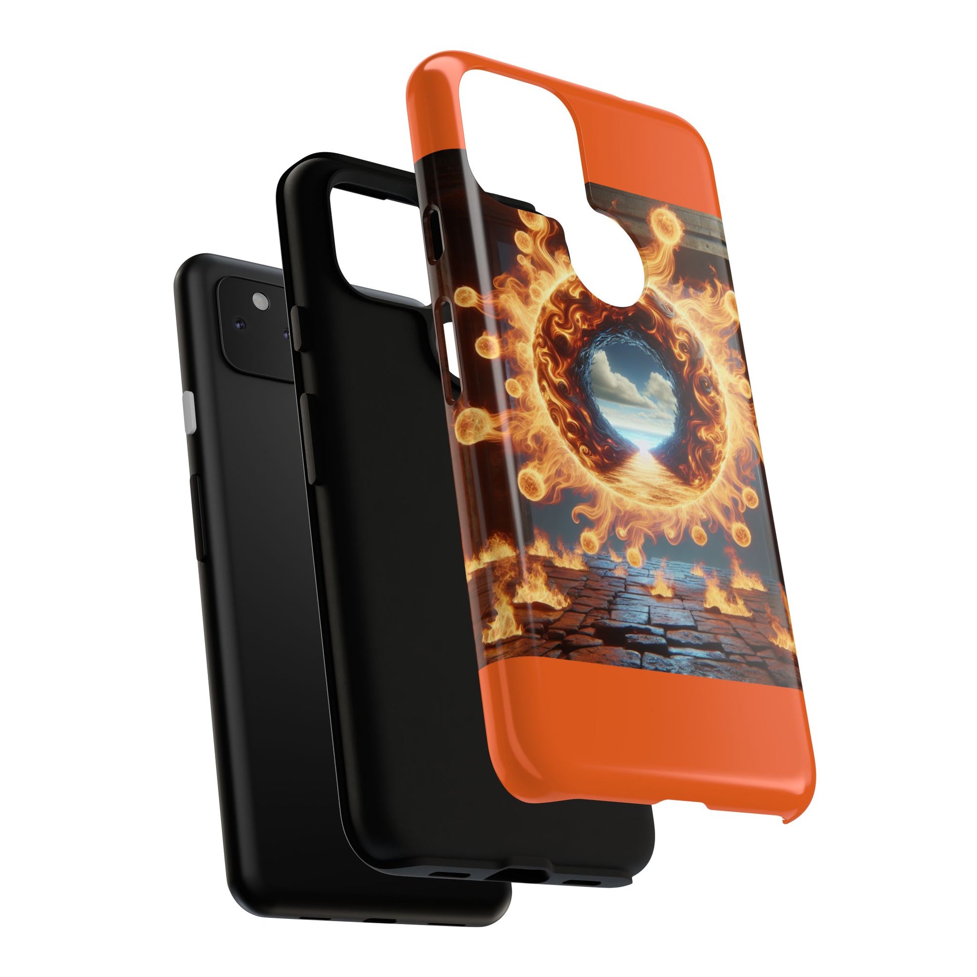 Vibrant Phone Case, Tough Cases for Gamers, Fire Element Phone Cover, Unique Protector, Game Lover Gifts