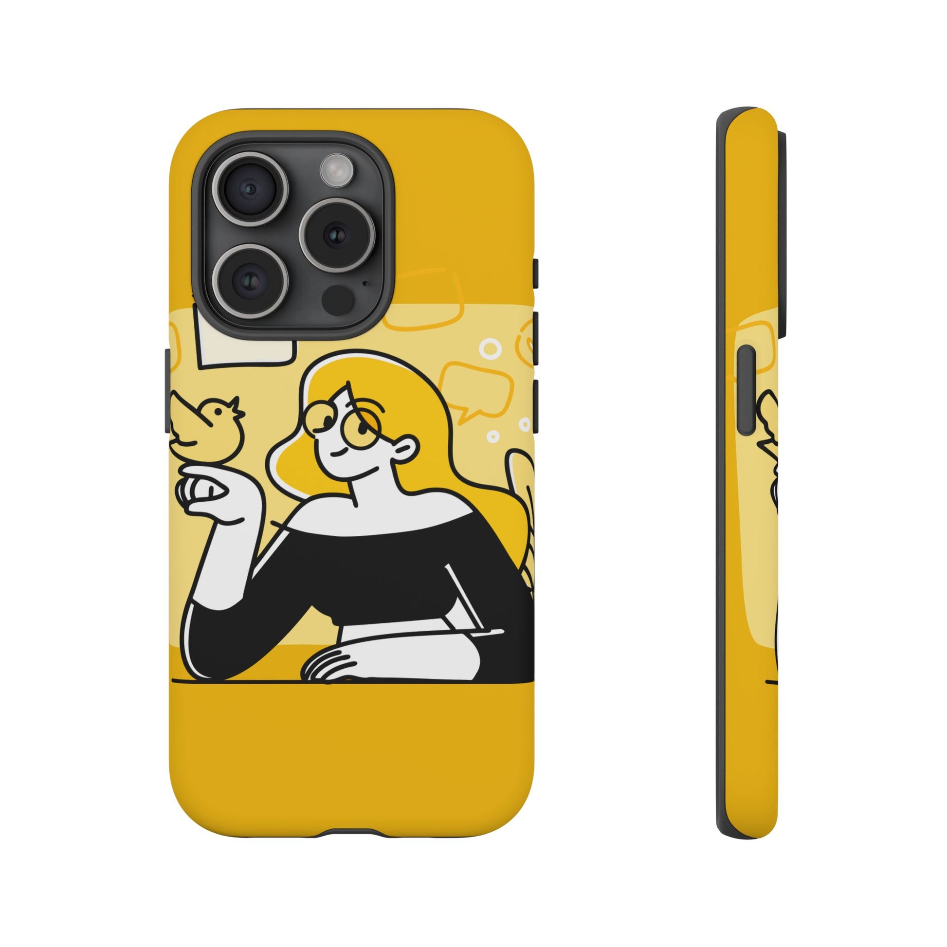 Chic Phone Case with Playful Design, Smartphone Cover, Unique Gift, Trendy Accessory, Eco-Friendly Case