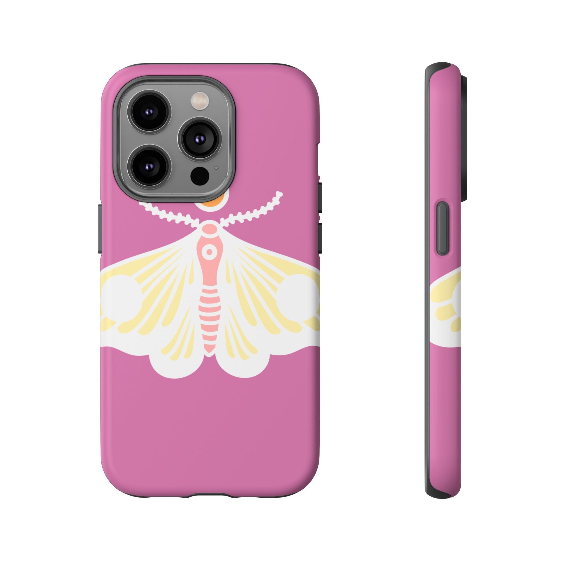 Colorful Moth Phone Case | Tough Cases for iPhone, Unique Gift, Nature Lovers, Boho Style, Trendy Accessories