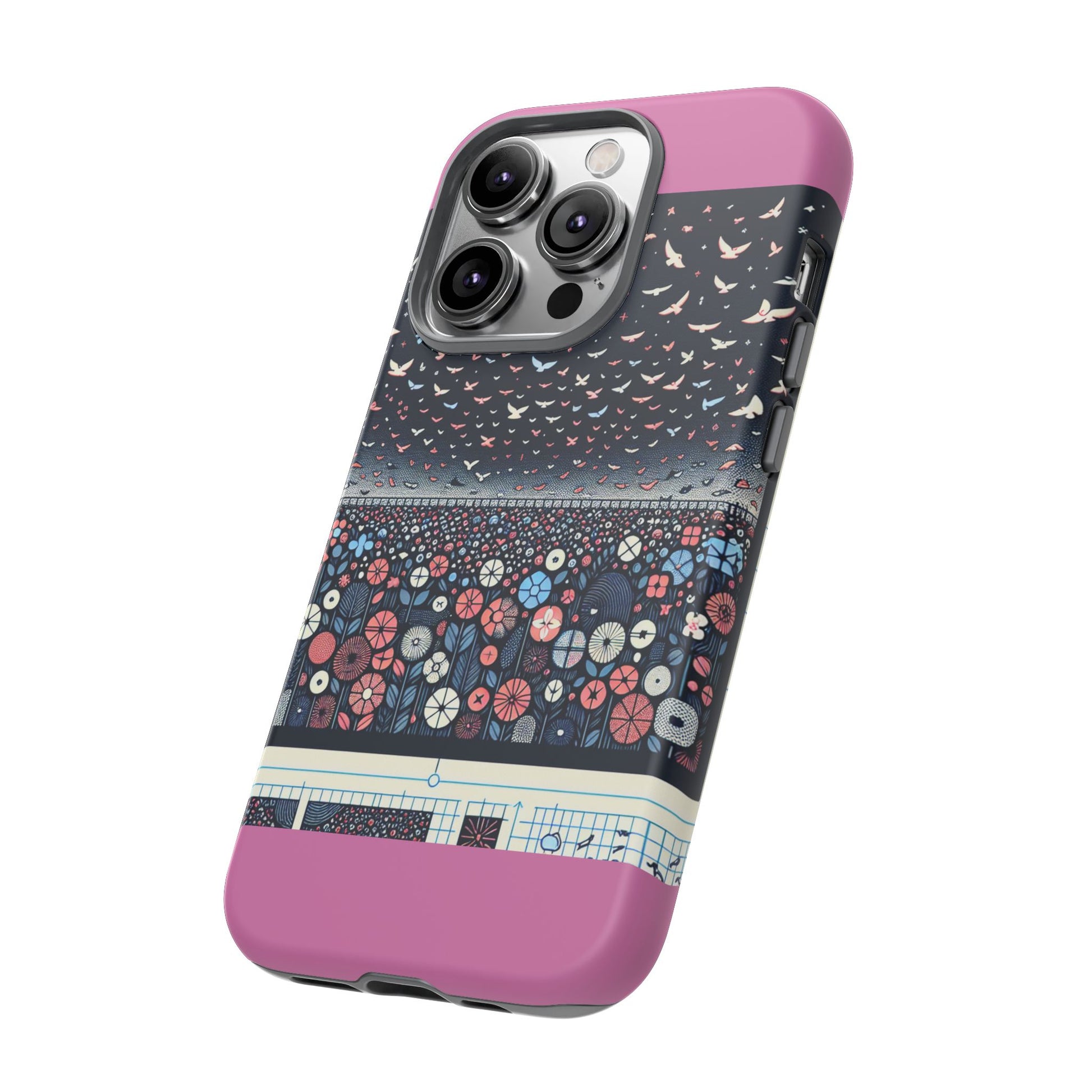 Floral Phone Case, Tough Cases for iPhone, Nature-Inspired Design, Gift for Her, Stylish Protection, Trending Accessory