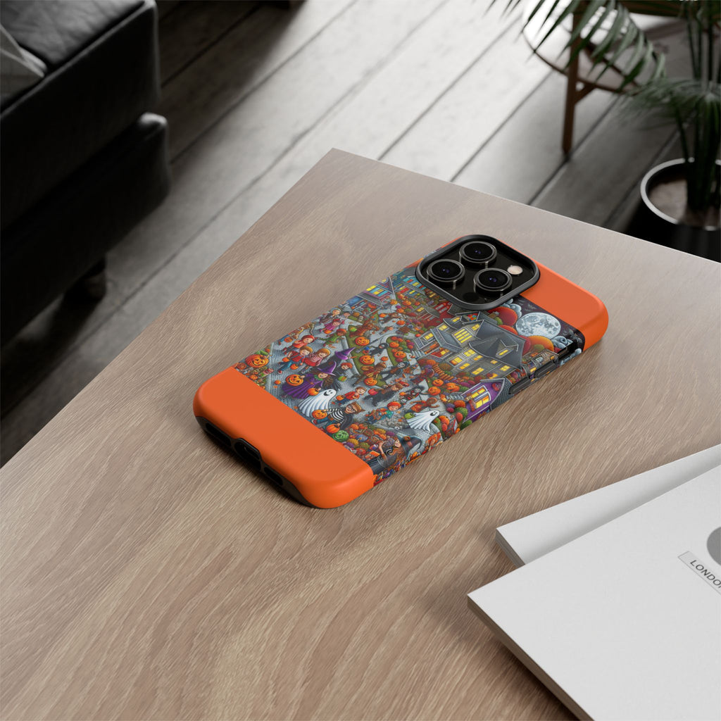 Halloween Phone Case, Tough Cases for Spooky Season, Fall Decor, Trick or Treat, Pumpkin Lovers, Ghost Design
