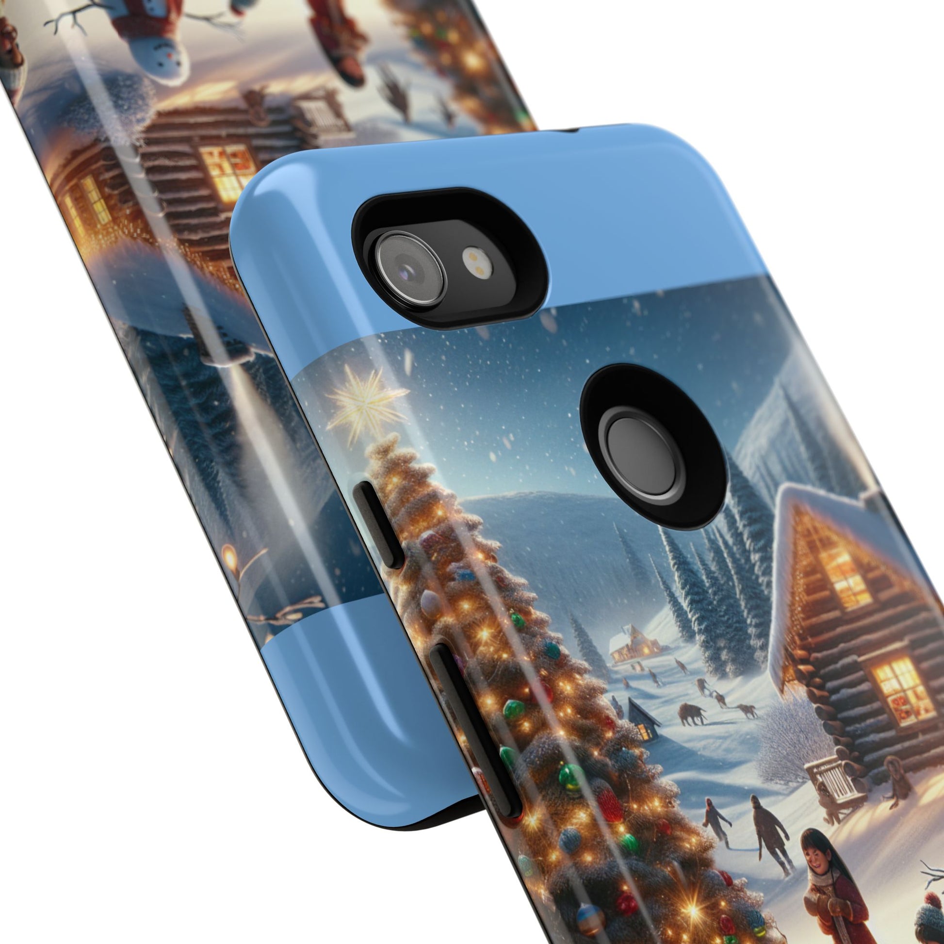 Winter Wonderland Phone Case, Holiday Gift for Him/Her, Cute Christmas Phone Cover, Unique Winter Scene Case, Festive Tech Accessories