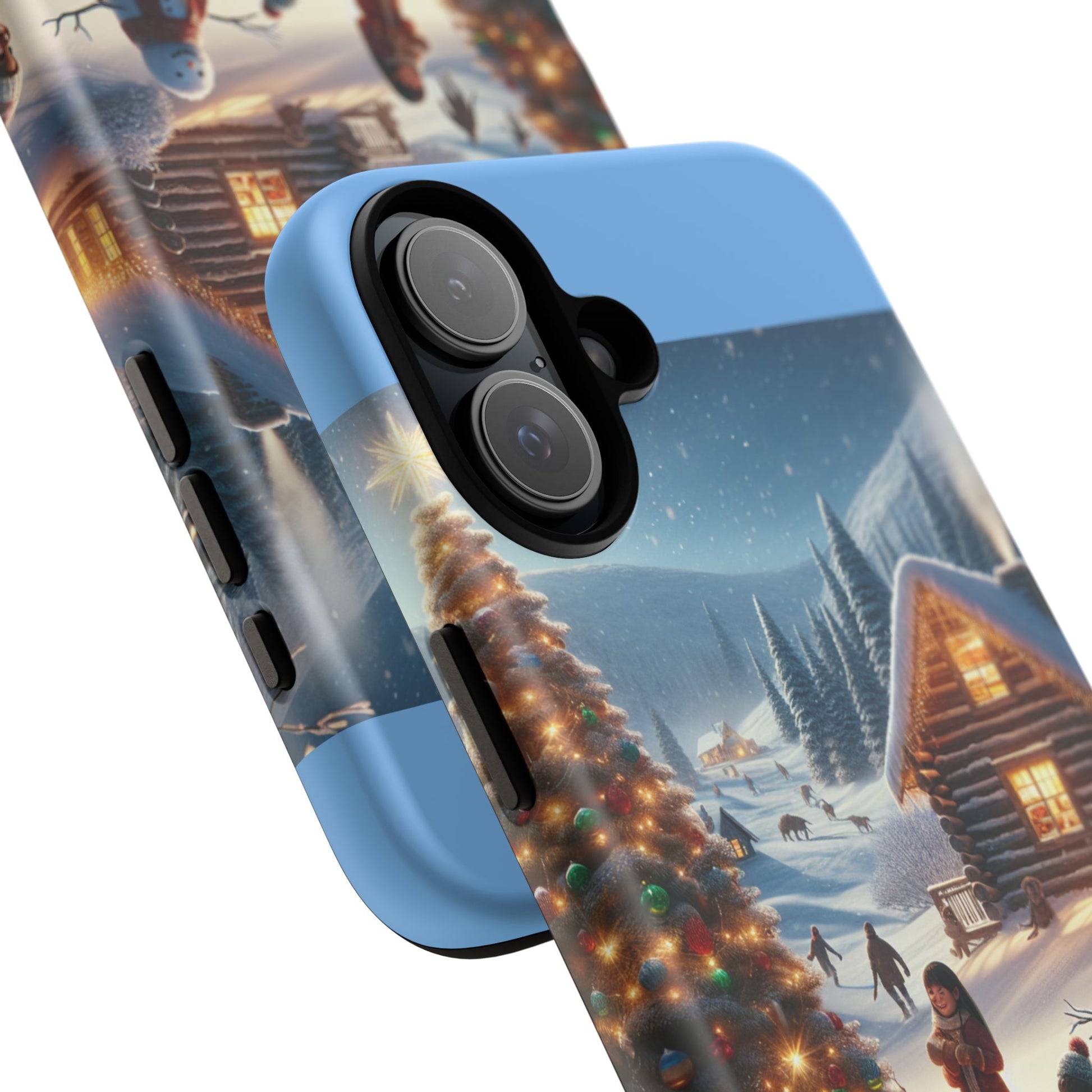 Winter Wonderland Phone Case, Holiday Gift for Him/Her, Cute Christmas Phone Cover, Unique Winter Scene Case, Festive Tech Accessories