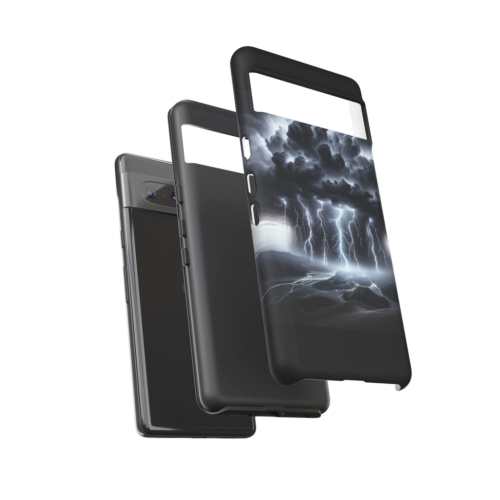 Tough Cases for the Bold: Stormy Thunder Phone Case, Lightning Protection, Durable Cover for Adventurers, Unique Gift for Nature [...]