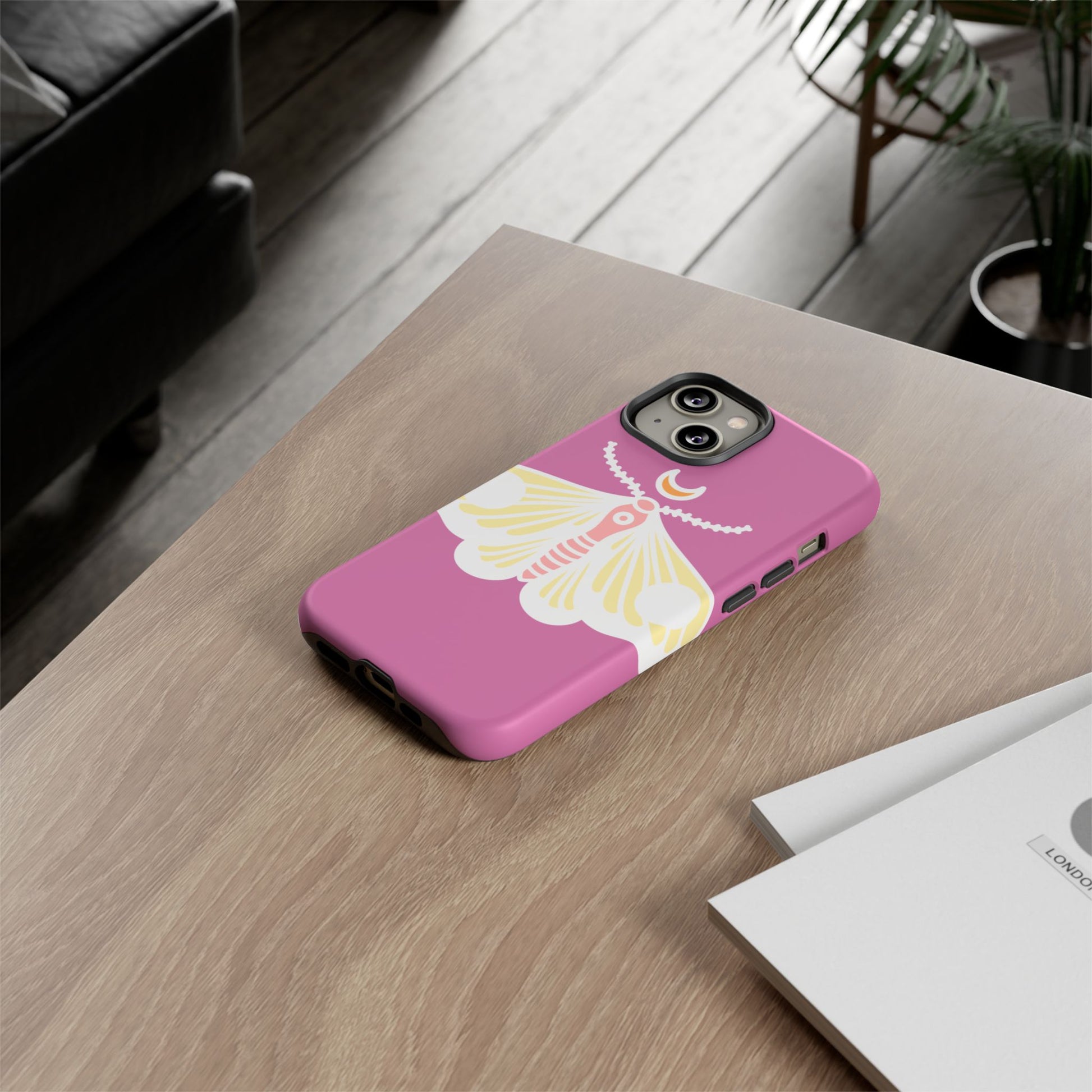 Colorful Moth Phone Case | Tough Cases for iPhone, Unique Gift, Nature Lovers, Boho Style, Trendy Accessories