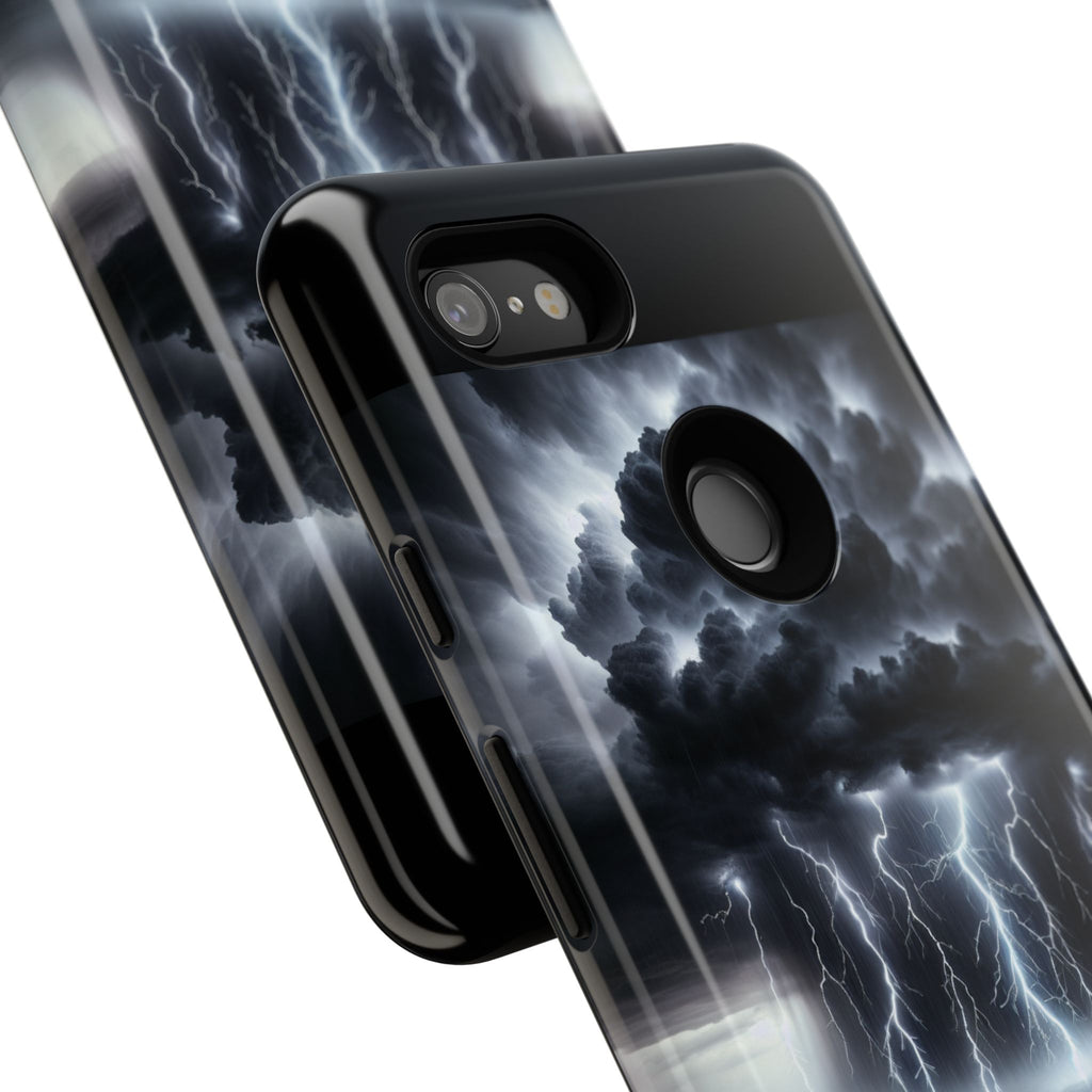 Tough Cases for the Bold: Stormy Thunder Phone Case, Lightning Protection, Durable Cover for Adventurers, Unique Gift for Nature [...]