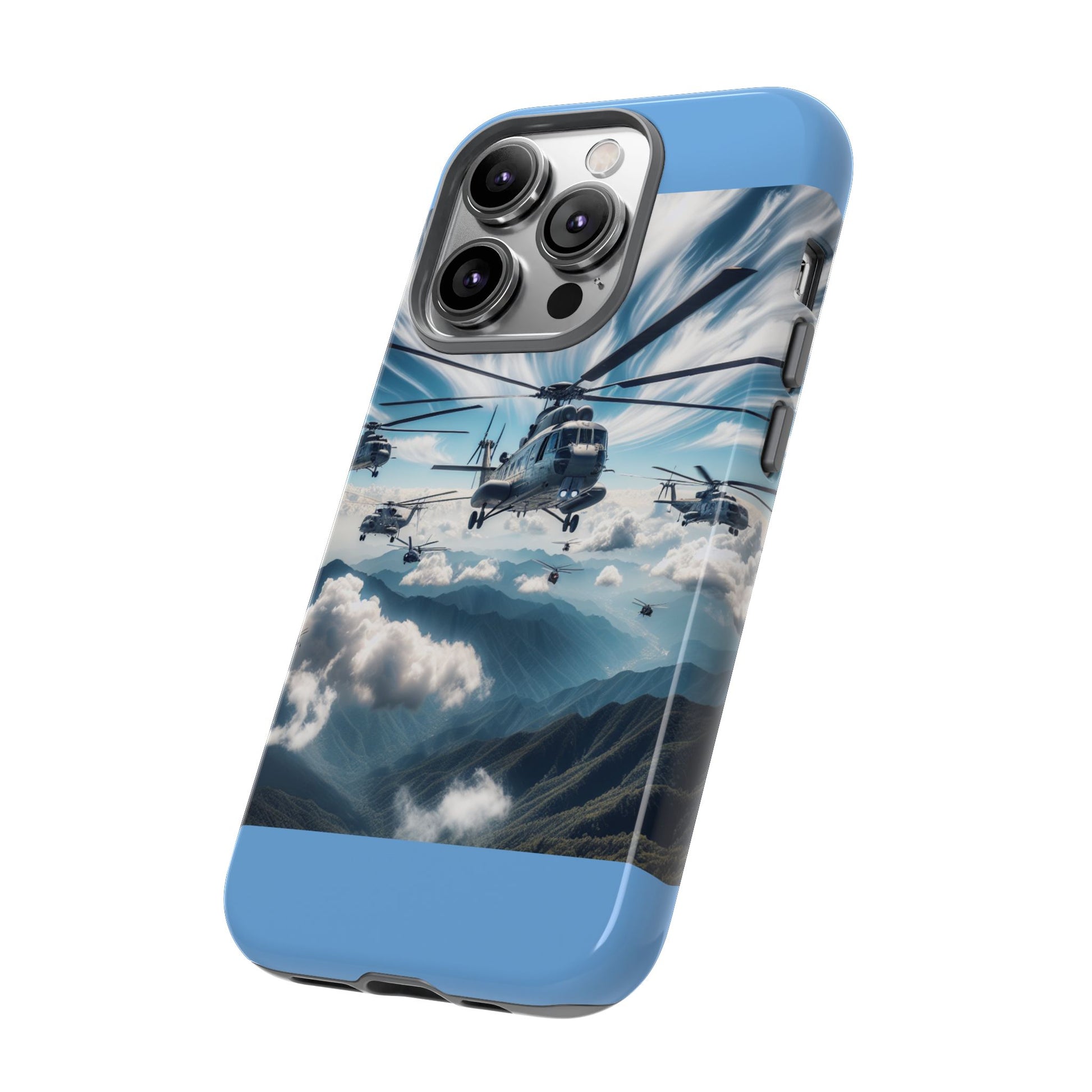 Tough Cases - Helicopter Design Phone Case, Military Style Cover, Unique Gift for Aviation Lovers, Durable Phone Protector, Hobbyist [...]