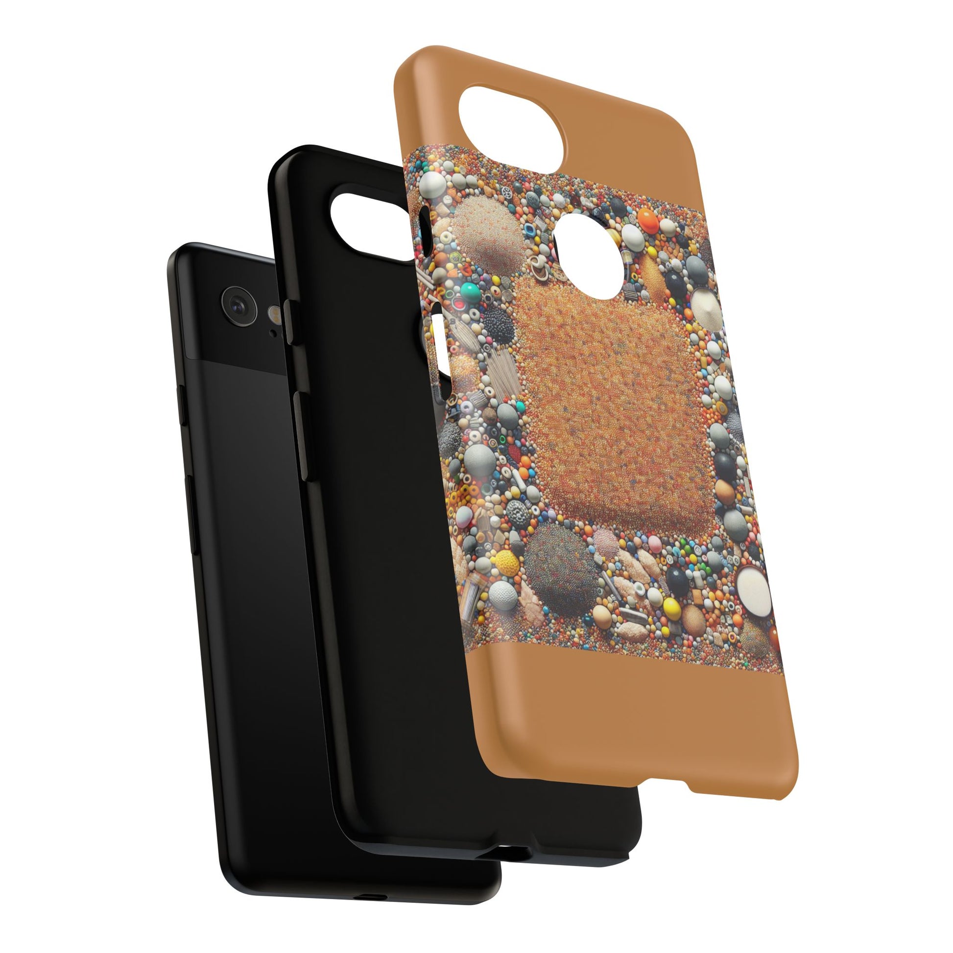 Colorful Phone Case with Unique Texture, Tough Case, Phone Accessory, Trendy Design, Gift for Tech Lovers, Durable Protection