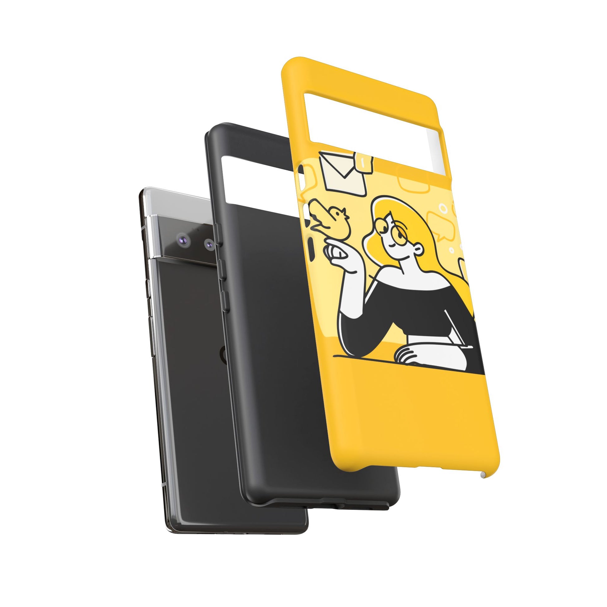 Chic Phone Case with Playful Design, Smartphone Cover, Unique Gift, Trendy Accessory, Eco-Friendly Case