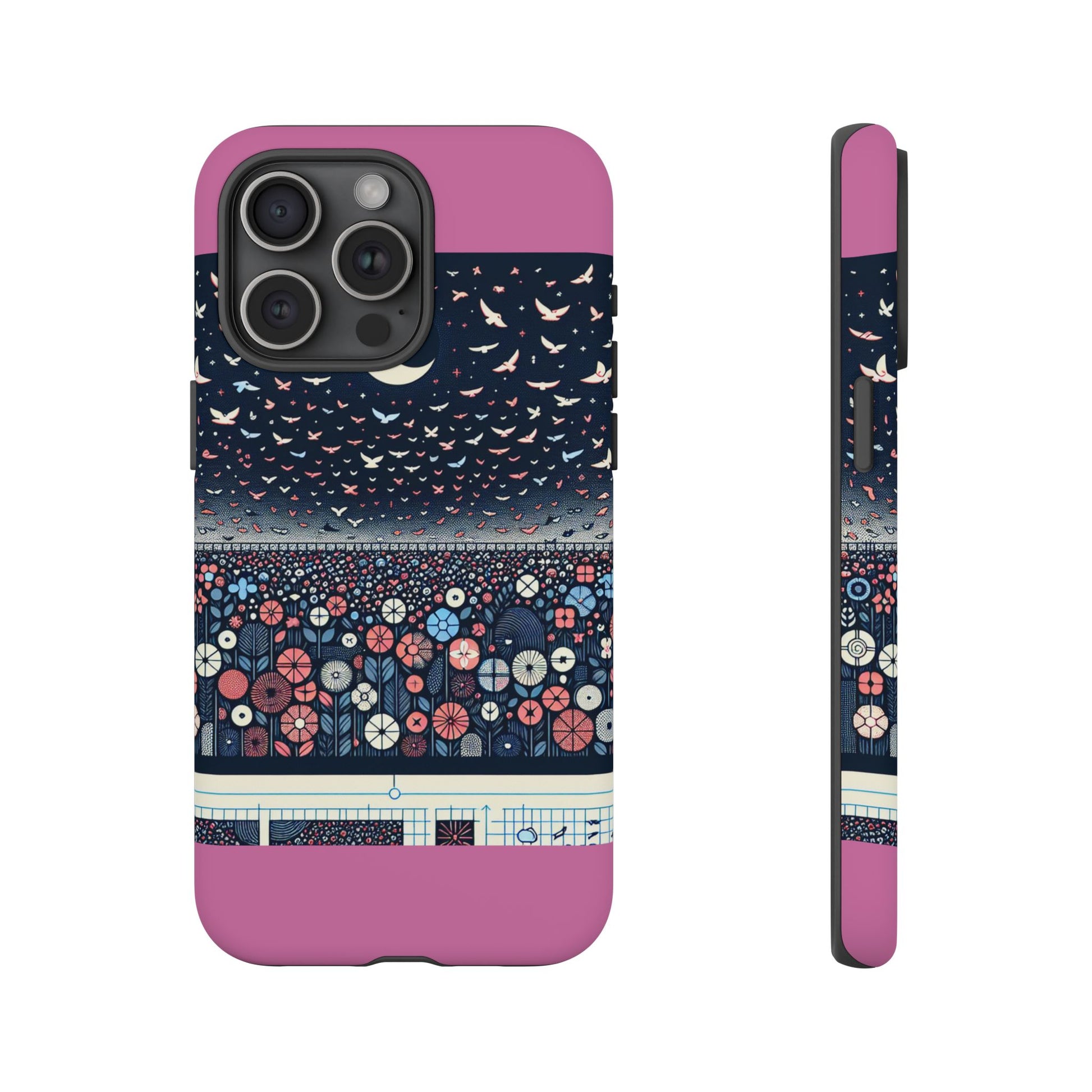 Floral Phone Case, Tough Cases for iPhone, Nature-Inspired Design, Gift for Her, Stylish Protection, Trending Accessory