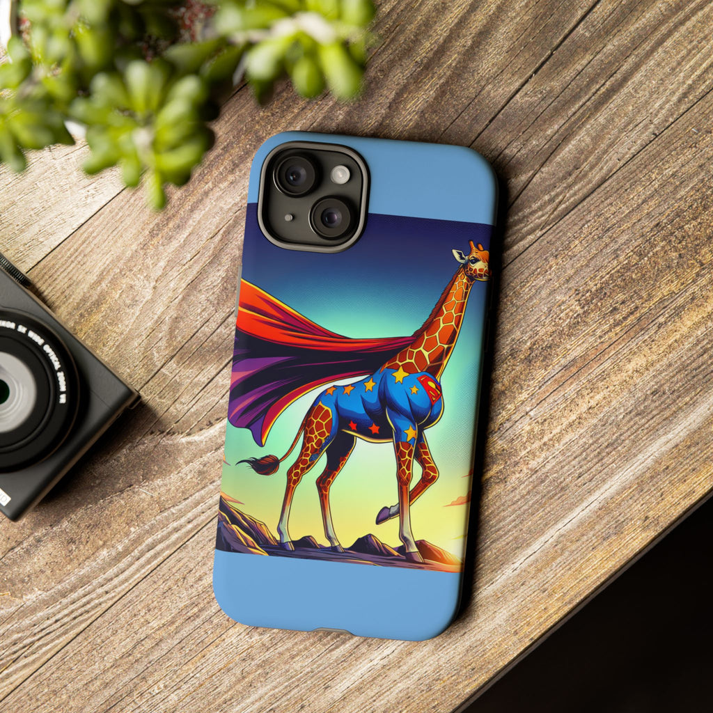 Superhero Giraffe Phone Case | Tough Cases, Unique Gifts, Animal Lover Accessories, Fun Tech Protectors, Cute Phone Covers, Birthday Gift