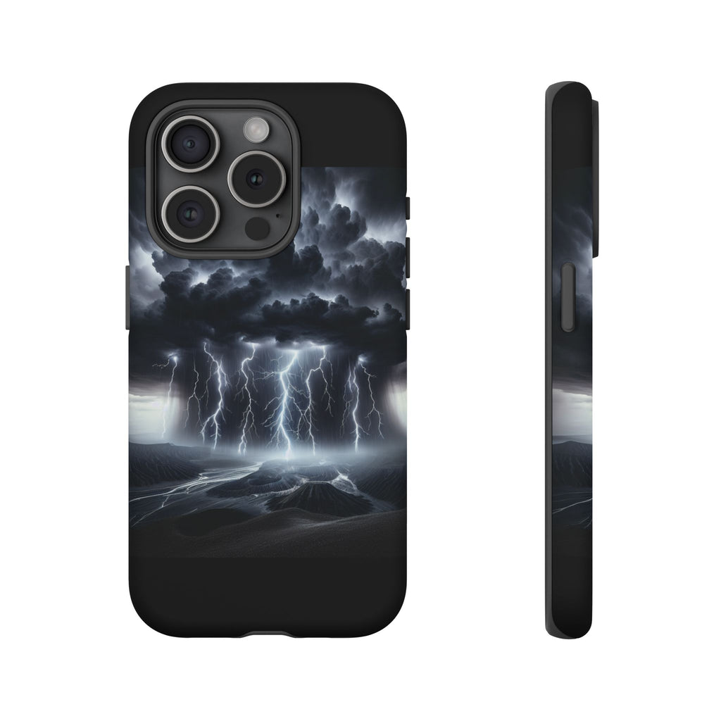 Tough Cases for the Bold: Stormy Thunder Phone Case, Lightning Protection, Durable Cover for Adventurers, Unique Gift for Nature [...]