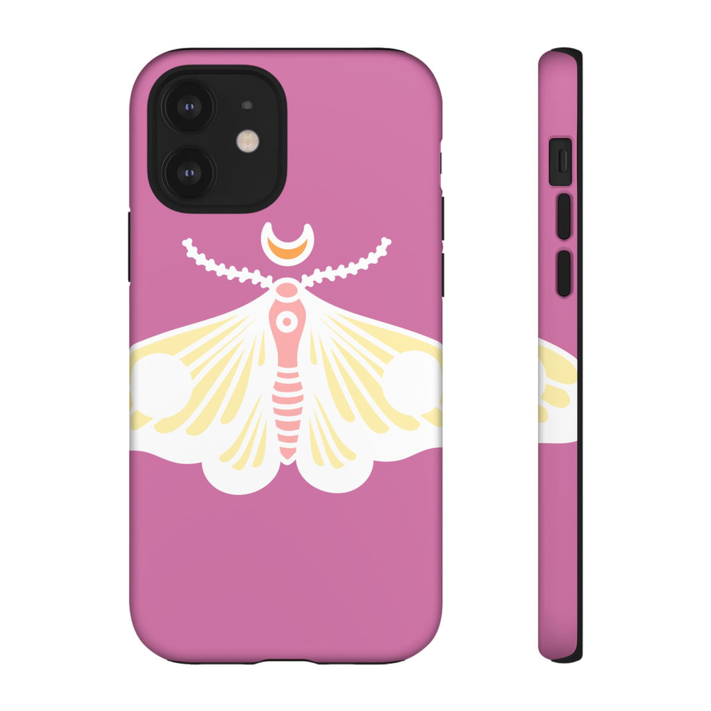 Colorful Moth Phone Case | Tough Cases for iPhone, Unique Gift, Nature Lovers, Boho Style, Trendy Accessories