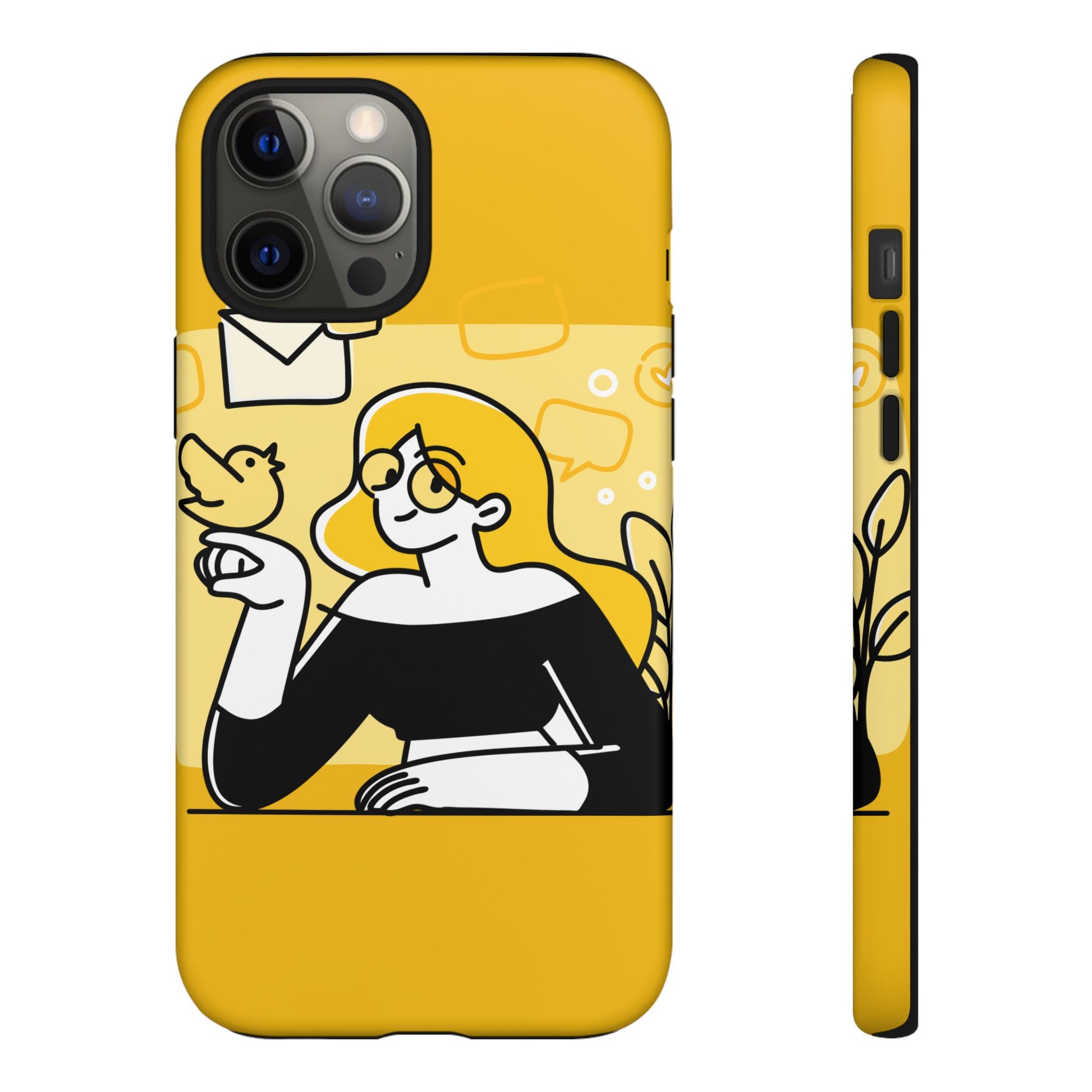 Chic Phone Case with Playful Design, Smartphone Cover, Unique Gift, Trendy Accessory, Eco-Friendly Case