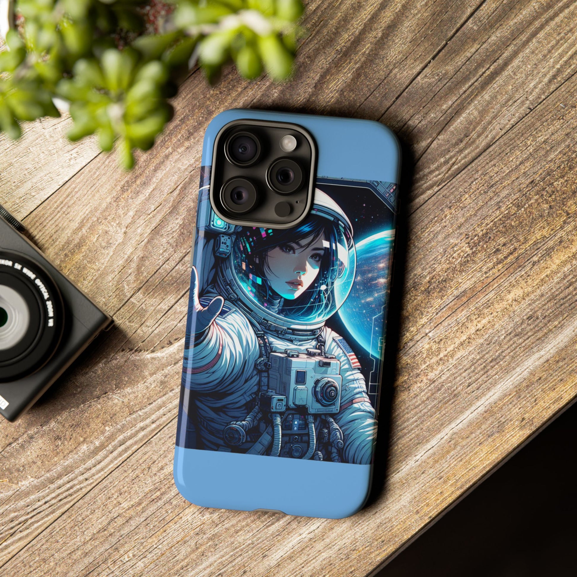 Astronaut Phone Case, Space-Themed Tough Case, Unique Gift for Science Lovers, Trendy Protection for Smartphones, Cool Tech Accessories
