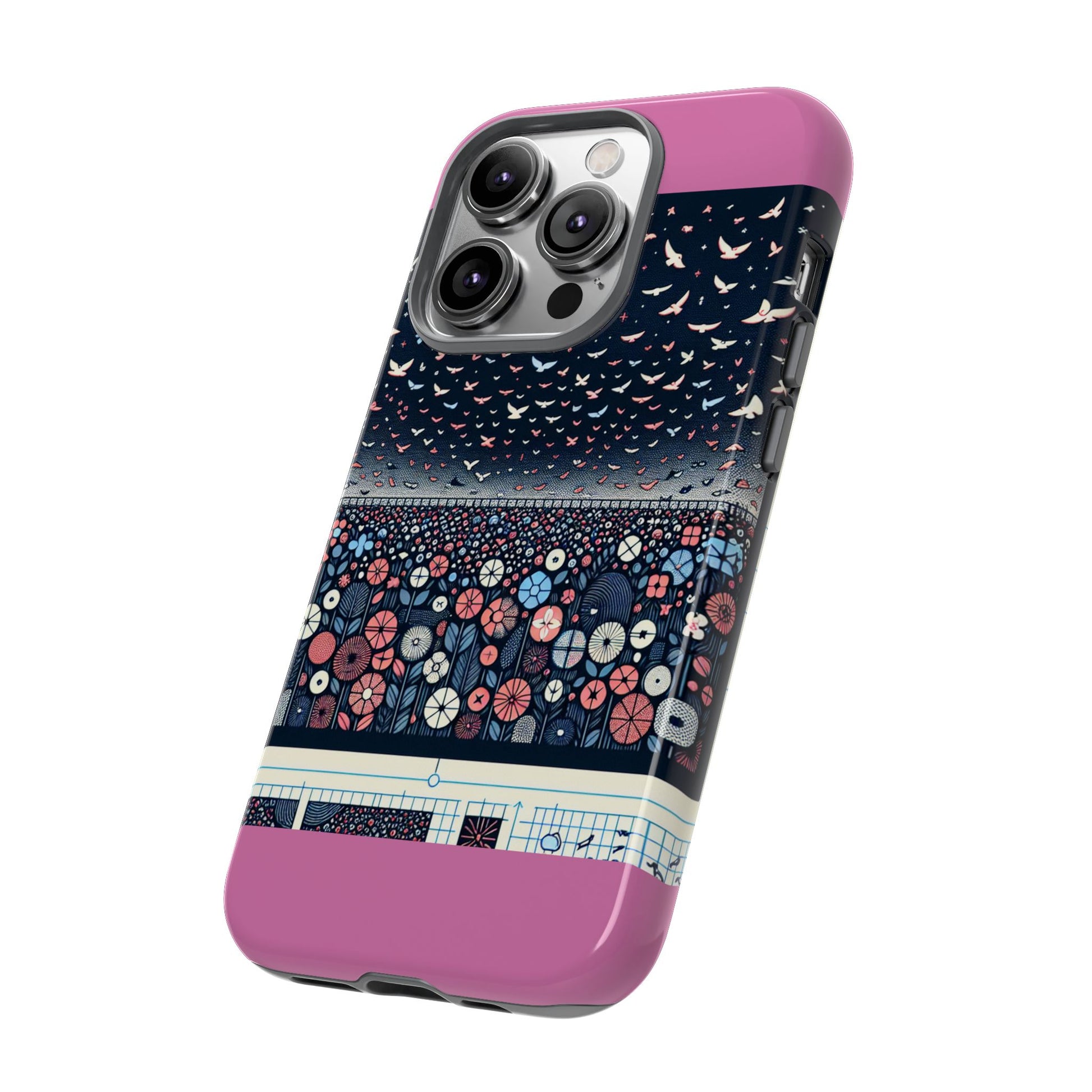 Floral Phone Case, Tough Cases for iPhone, Nature-Inspired Design, Gift for Her, Stylish Protection, Trending Accessory