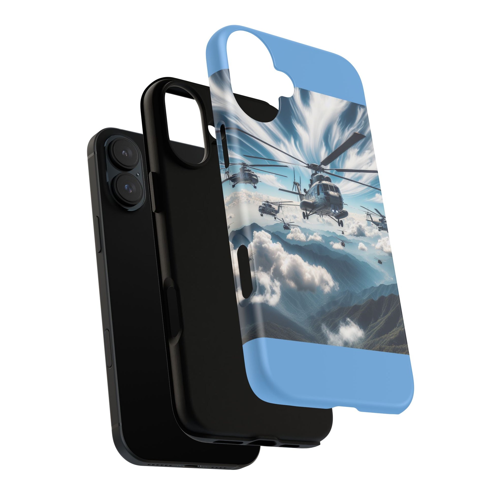 Tough Cases - Helicopter Design Phone Case, Military Style Cover, Unique Gift for Aviation Lovers, Durable Phone Protector, Hobbyist [...]